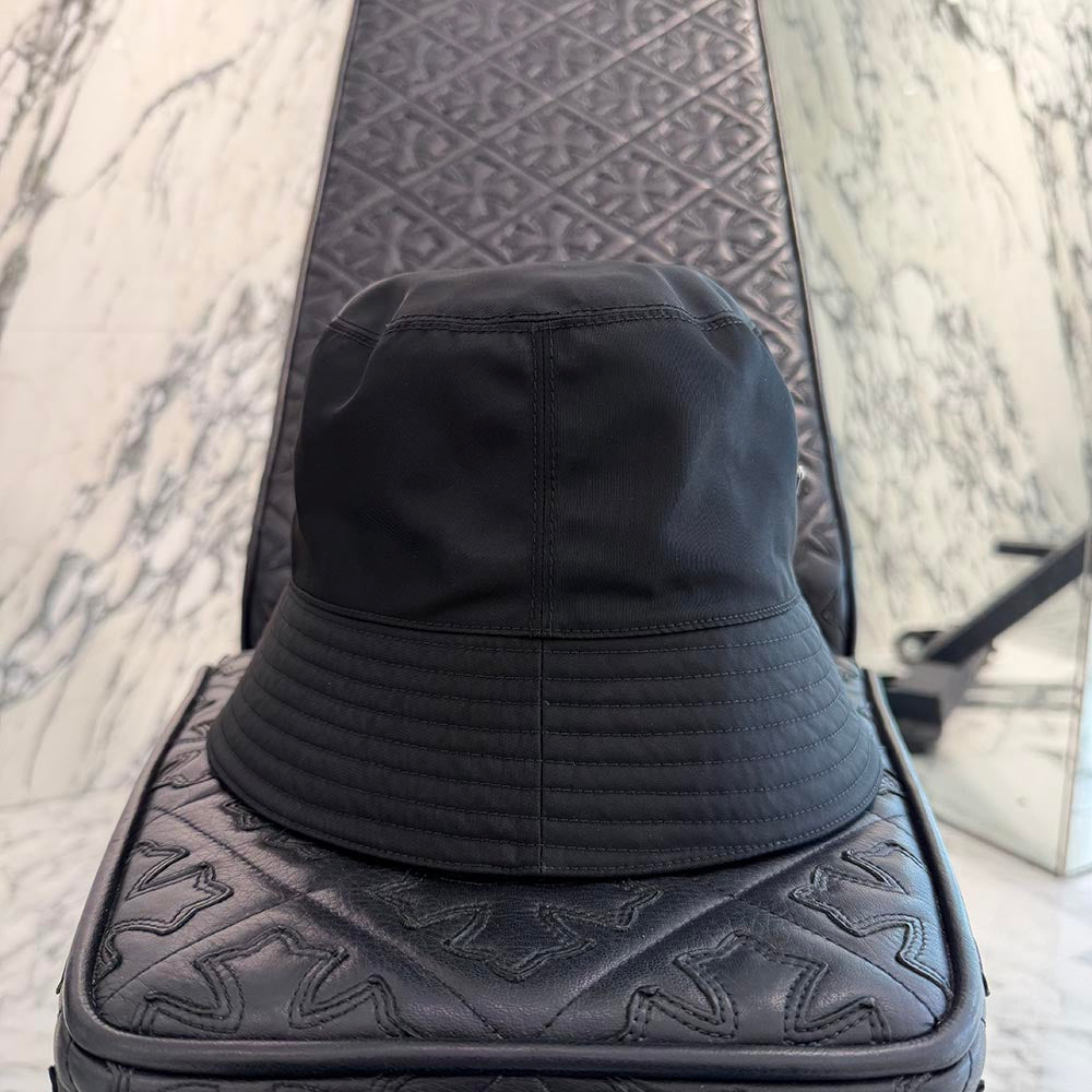 PRADA 2022AW Triangle Logo Plate Re Nylon Bucket Hat 2HC137 2DMI Size M プラダ トライアングルロゴプレート リナイロン バケットハット サイズM