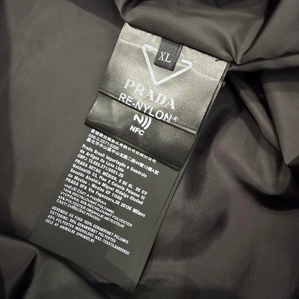 PRADA 2025AW Triangle Logo Plate Re Nylon Blouson Jacket SC823M S000 1WQ9 Size XL プラダ トライアングルロゴプレート リナイロン ブルゾン ジャケット サイズXL