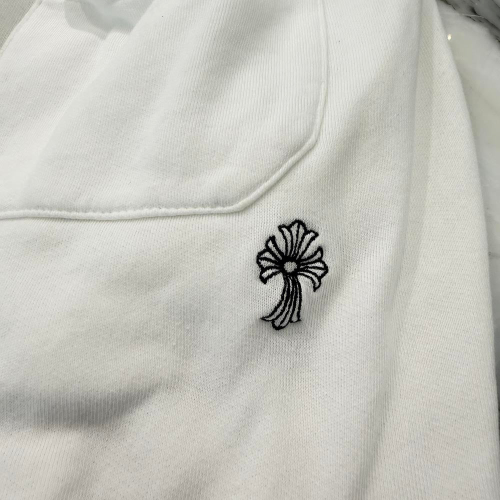 CHROME HEARTS Y NOT Vertical Logo Cross Embroidery Shorts Size L クロムハーツ ワイノット バーティカルロゴ クロス刺繍 ショーツ サイズL