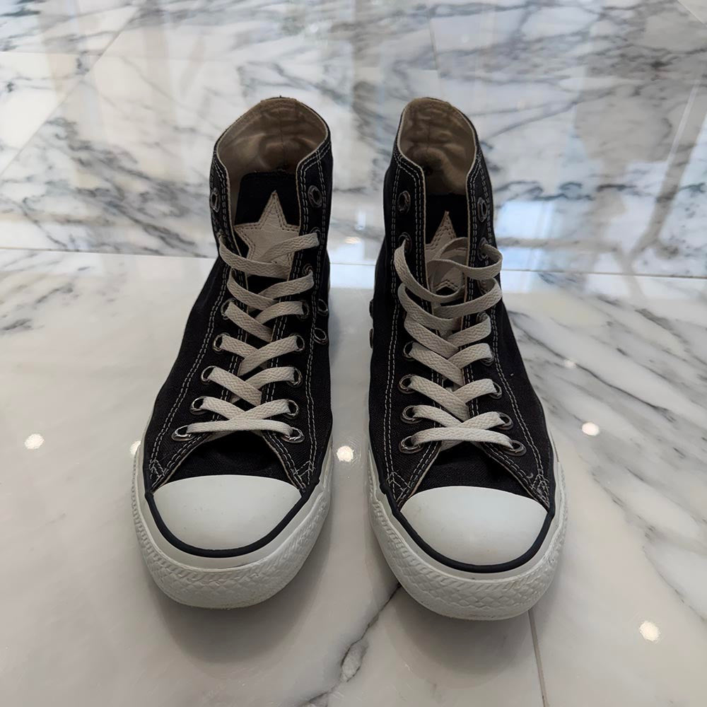 CHROME HEARTS × CONVERSE ALL STAR Silver Dagger Canvas High Top Sneakers Size JP26.5cm クロムハーツ × コンバース オールスター シルバーダガー キャンバス ハイカットスニーカー サイズJP26.5cm