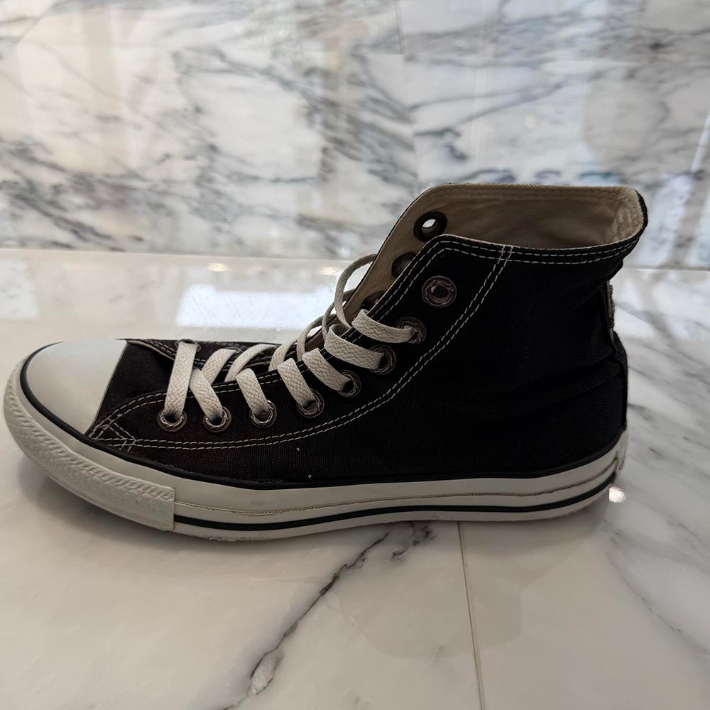 CHROME HEARTS × CONVERSE ALL STAR Silver Dagger Canvas High Top Sneakers Size JP26.5cm クロムハーツ × コンバース オールスター シルバーダガー キャンバス ハイカットスニーカー サイズJP26.5cm