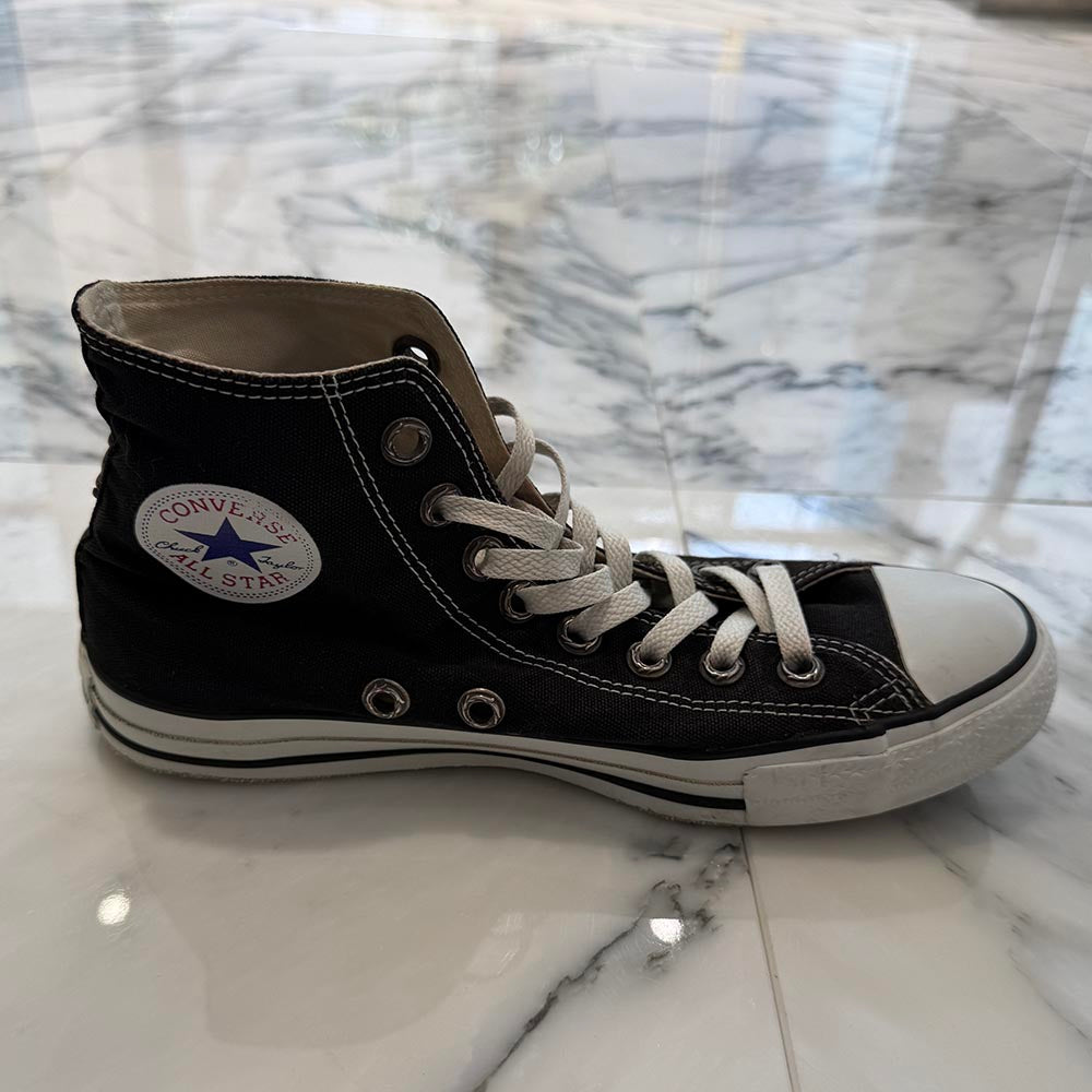 CHROME HEARTS × CONVERSE ALL STAR Silver Dagger Canvas High Top Sneakers Size JP26.5cm クロムハーツ × コンバース オールスター シルバーダガー キャンバス ハイカットスニーカー サイズJP26.5cm