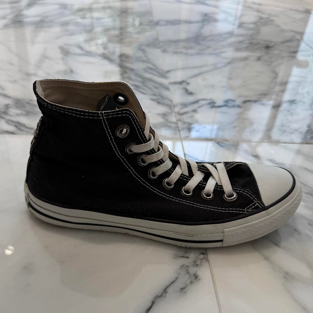 CHROME HEARTS × CONVERSE ALL STAR Silver Dagger Canvas High Top Sneakers Size JP26.5cm クロムハーツ × コンバース オールスター シルバーダガー キャンバス ハイカットスニーカー サイズJP26.5cm