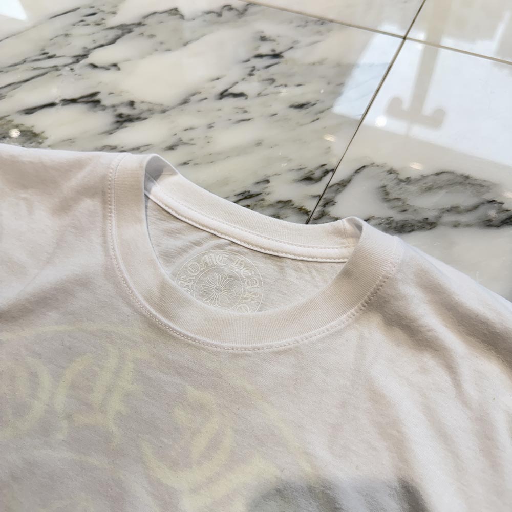 CHROME HEARTS Neon Yellow Horseshoe Tee Size S クロムハーツ ネオン