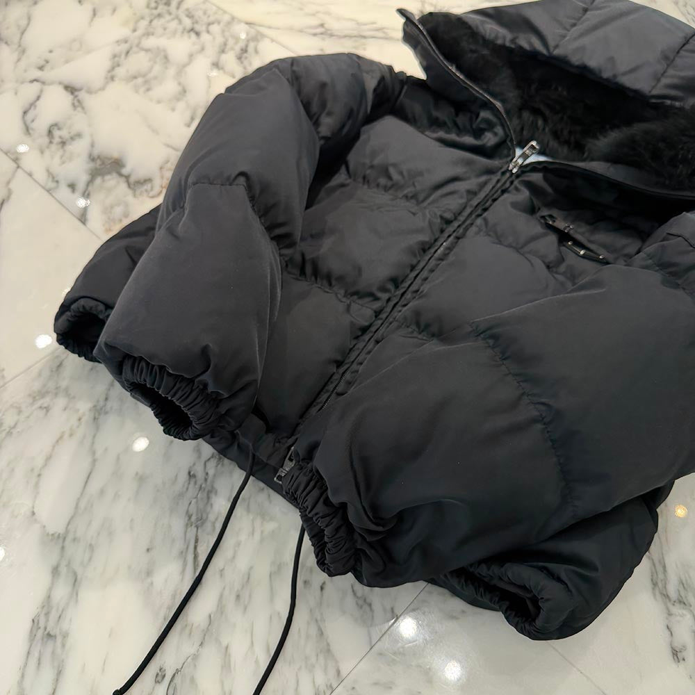 PRADA 2022AW Triangle Logo Re Nylon Padded Down Jacket 291808 S202 1WQ8 Size 44 プラダ トライアングルロゴ  リナイロン パデッド ダウン ジャケット サイズ44
