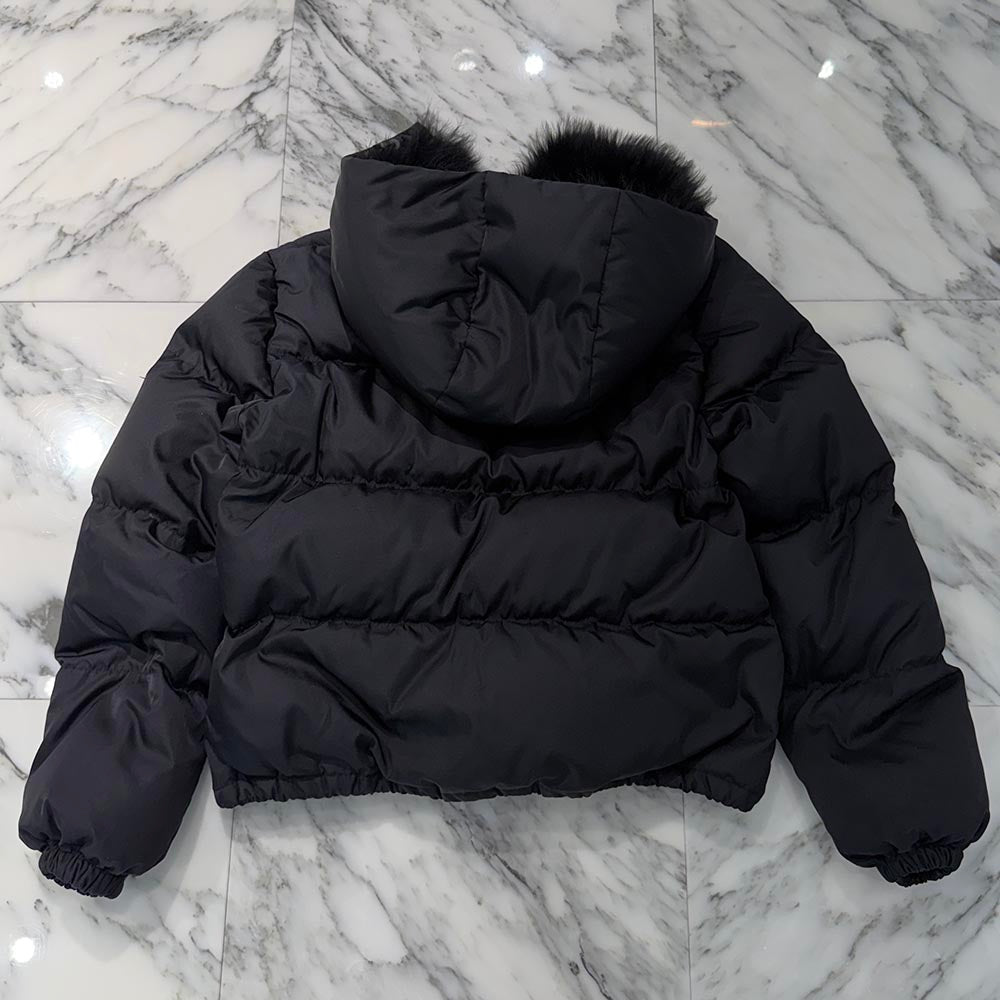 PRADA 2022AW Triangle Logo Re Nylon Padded Down Jacket 291808 S202 1WQ8 Size 44 プラダ トライアングルロゴ  リナイロン パデッド ダウン ジャケット サイズ44