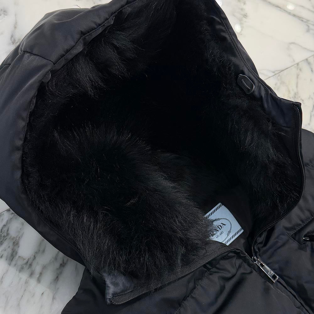 PRADA 2022AW Triangle Logo Re Nylon Padded Down Jacket 291808 S202 1WQ8 Size 44 プラダ トライアングルロゴ  リナイロン パデッド ダウン ジャケット サイズ44