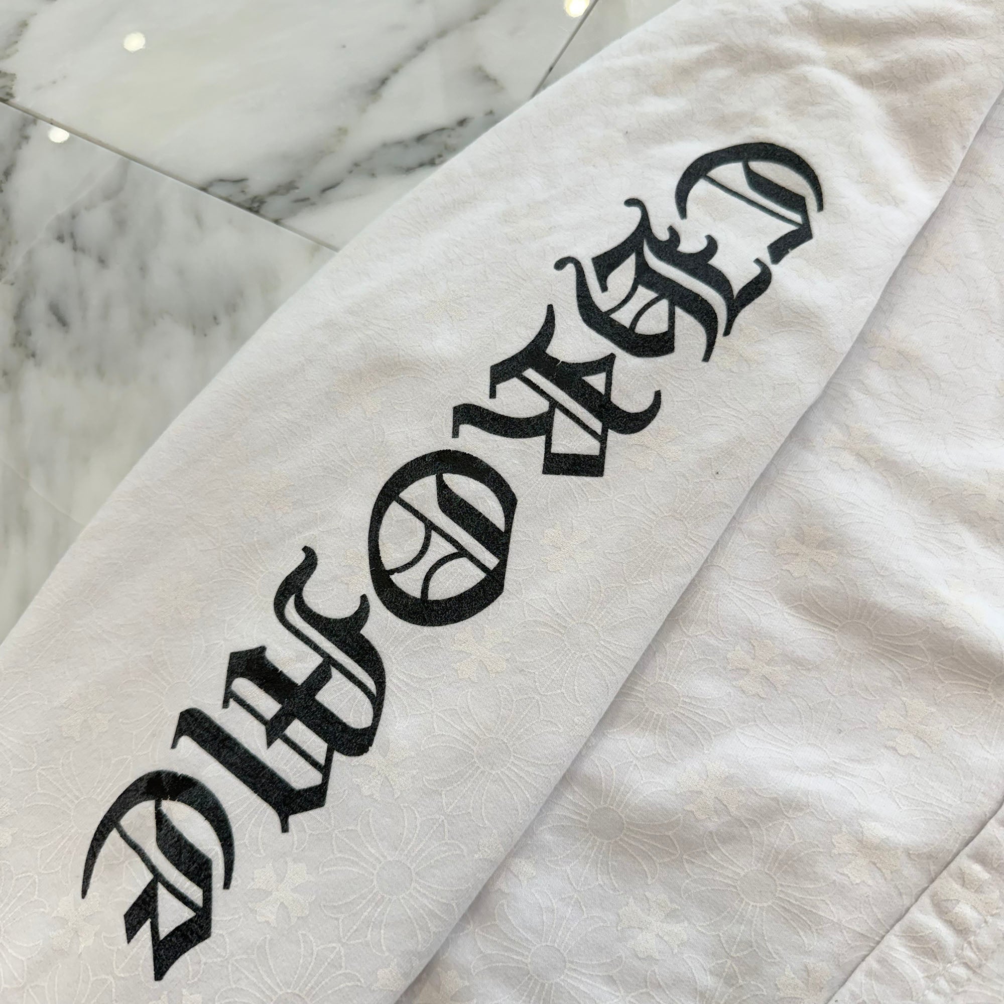 CHROME HEARTS Vertical Logo CH Plus Pullover Hoodie Size XXL クロムハーツ ヴァーティカルロゴ CHプラス総柄 プルオーバーフーディ サイズXXL