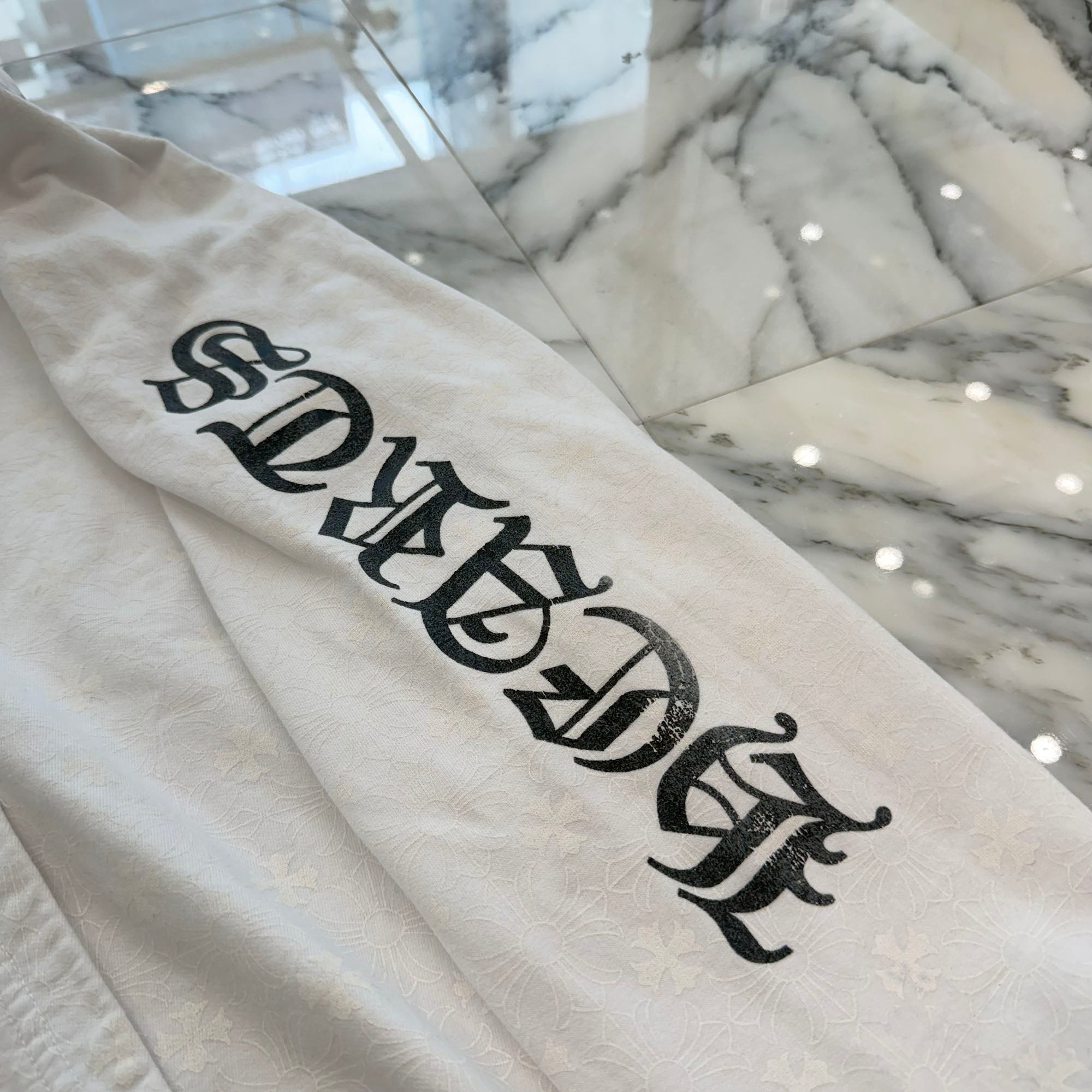 CHROME HEARTS Vertical Logo CH Plus Pullover Hoodie Size XXL クロムハーツ ヴァーティカルロゴ CHプラス総柄 プルオーバーフーディ サイズXXL