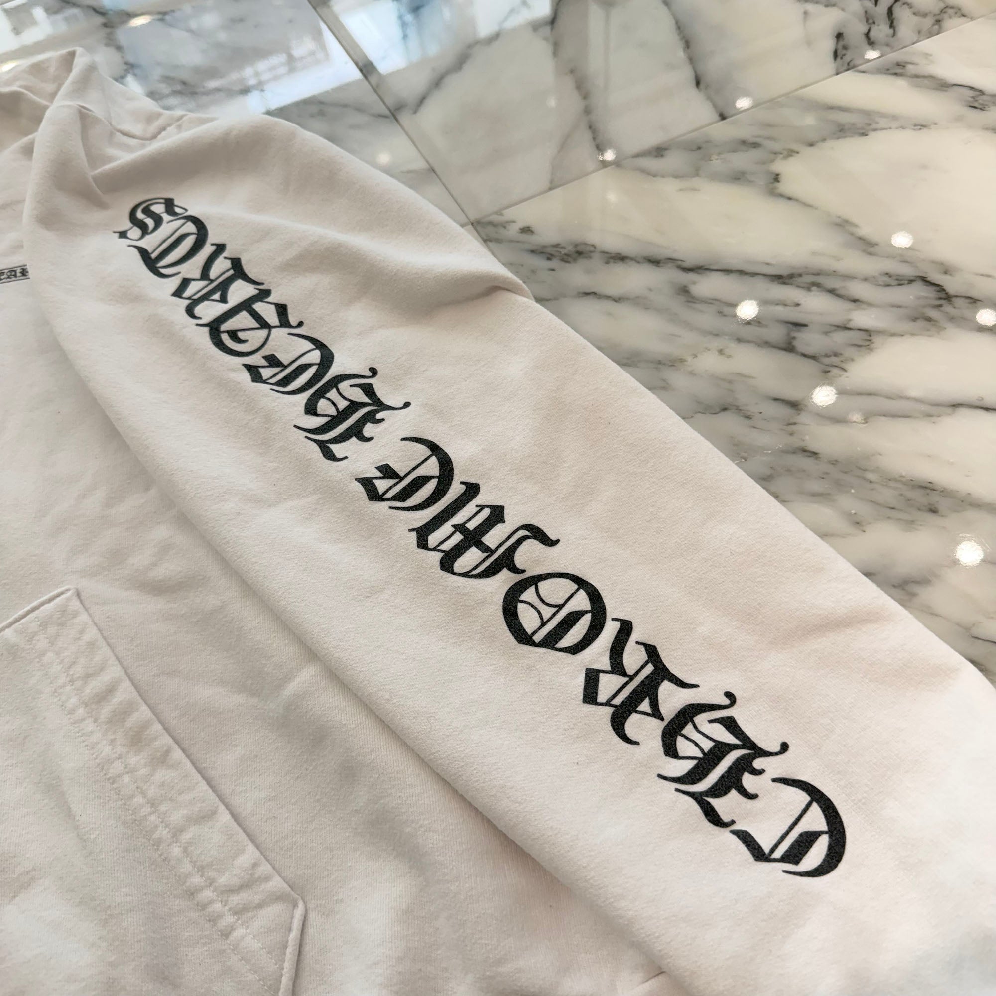 CHROME HEARTS Back Scroll Label Logo Zip Up Hoodie Size XL クロムハーツ バックスクロールラベルロゴジップアップフーディ サイズXL
