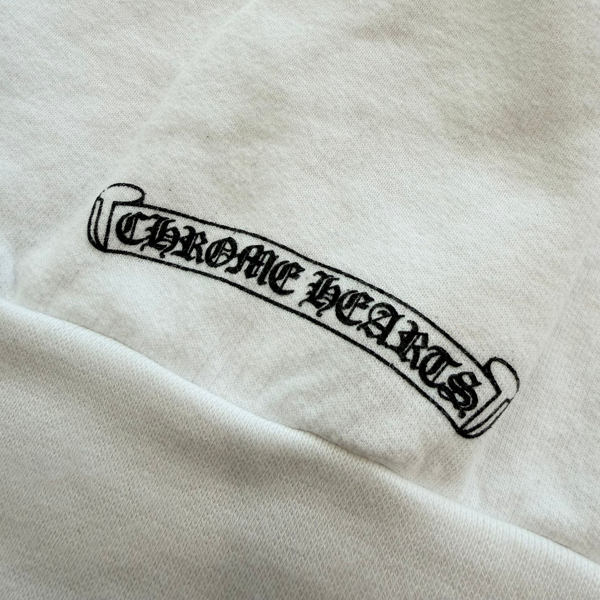 CHROME HEARTS Back Scroll Label Logo Zip Up Hoodie Size XL クロムハーツ バックスクロールラベルロゴジップアップフーディ サイズXL