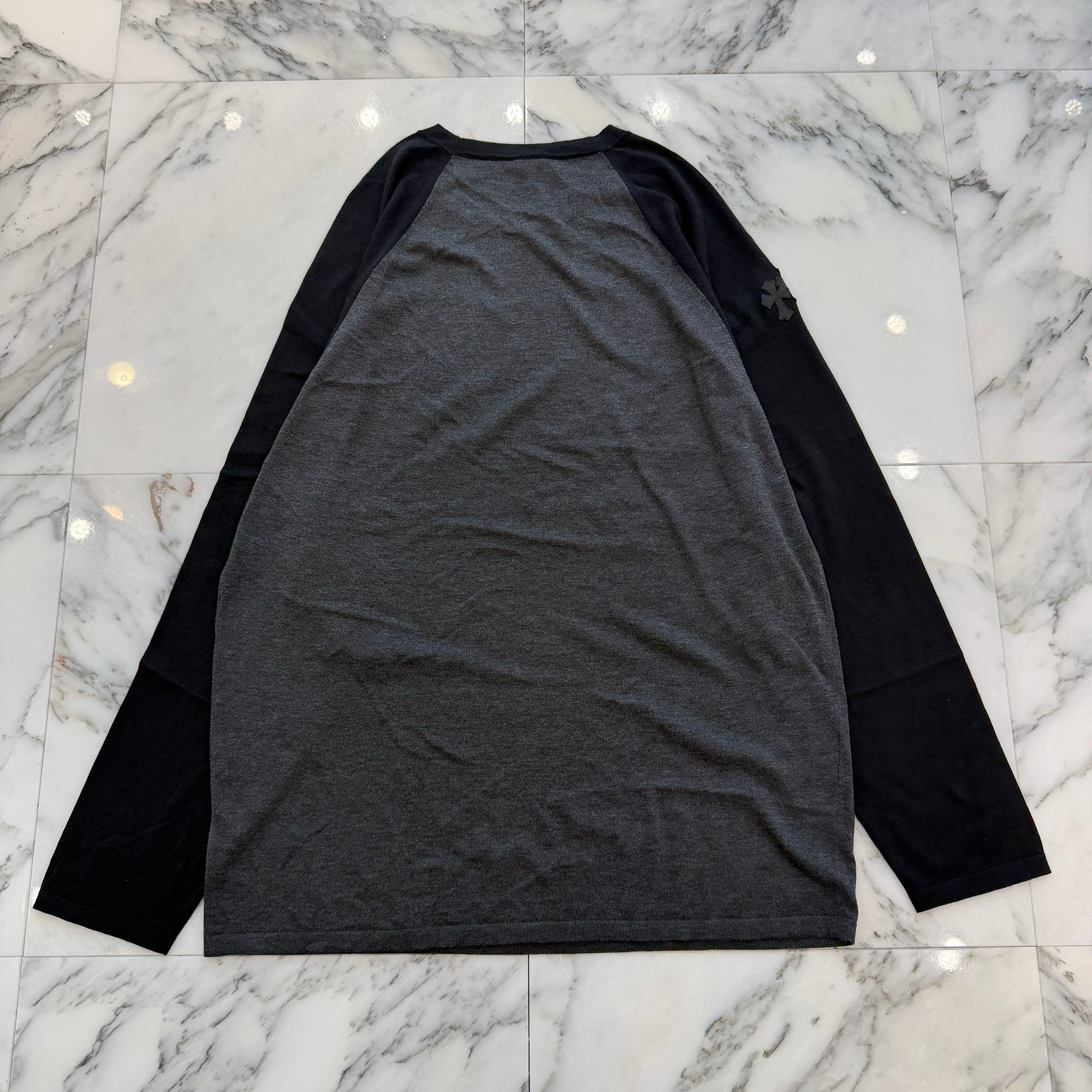 CHROME HEARTS 2026SS 3 Cross Patch CH Logo Embroidery Raglan Long