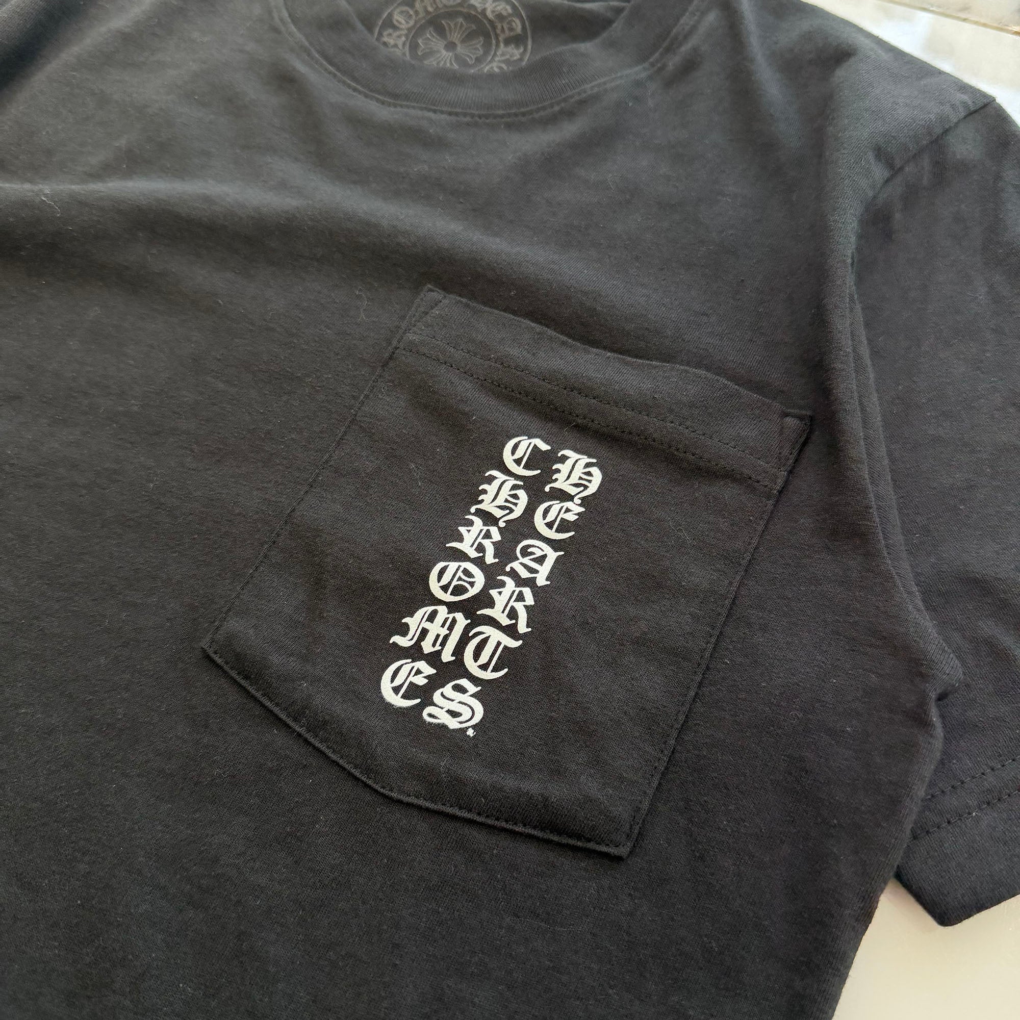 CHROME HEARTS Osaka Scroll Label Logo Tee Size XS クロムハーツ