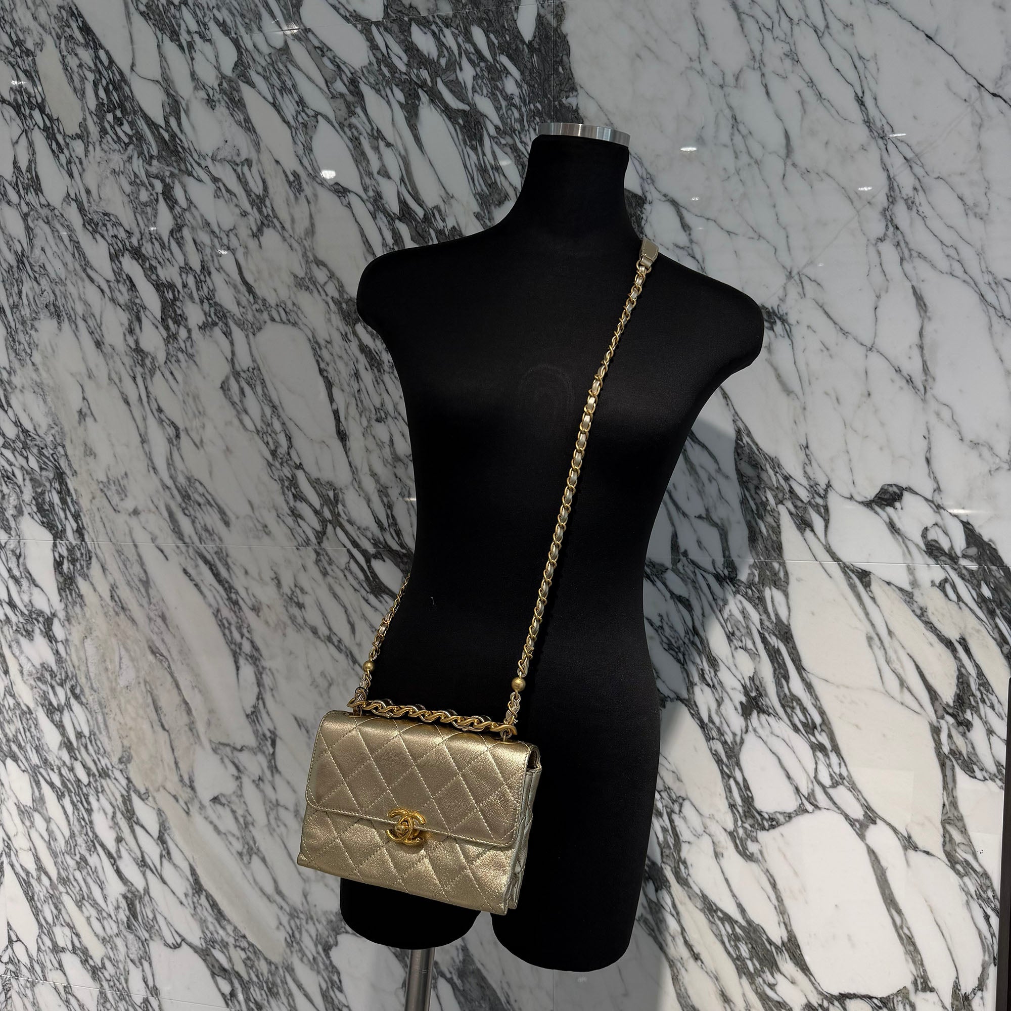 CHANEL 2022SS Mini Matelassé Chain Flap Chain Shoulder Bag シャネル ミニマトラッセ フラップチェーンショルダーバッグ