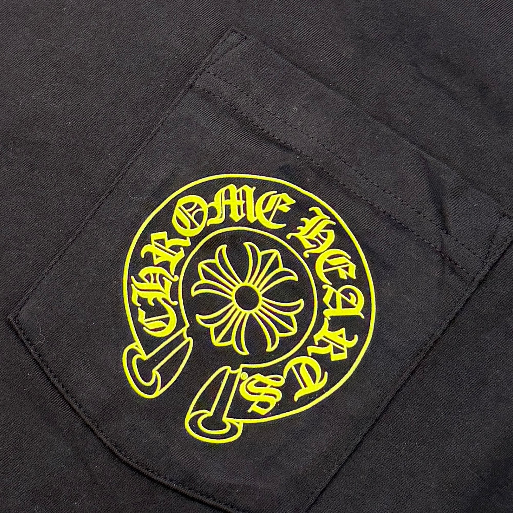 CHROME HEARTS Neon Yellow Horseshoe Tee Size M クロムハーツ ネオンイエロー ホースシュー Tシャツ サイズM