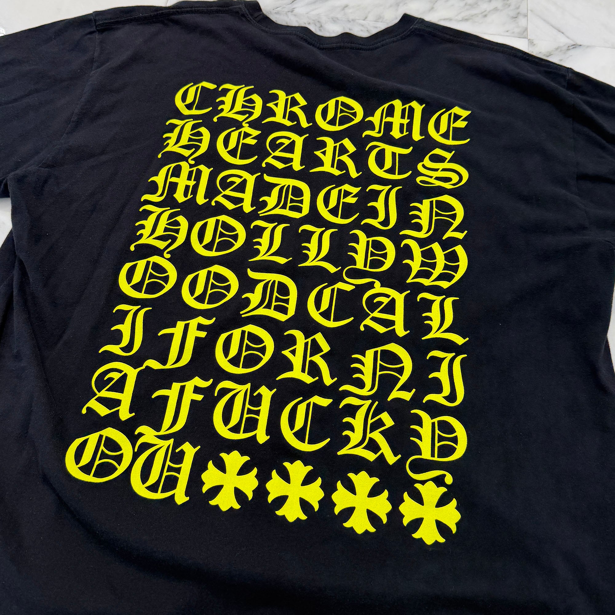 CHROME HEARTS Made In Hollywood Vertical Logo Tee Size XL クロムハーツ メイドインハリウッド ヴァーティカルロゴ Tシャツ サイズXL