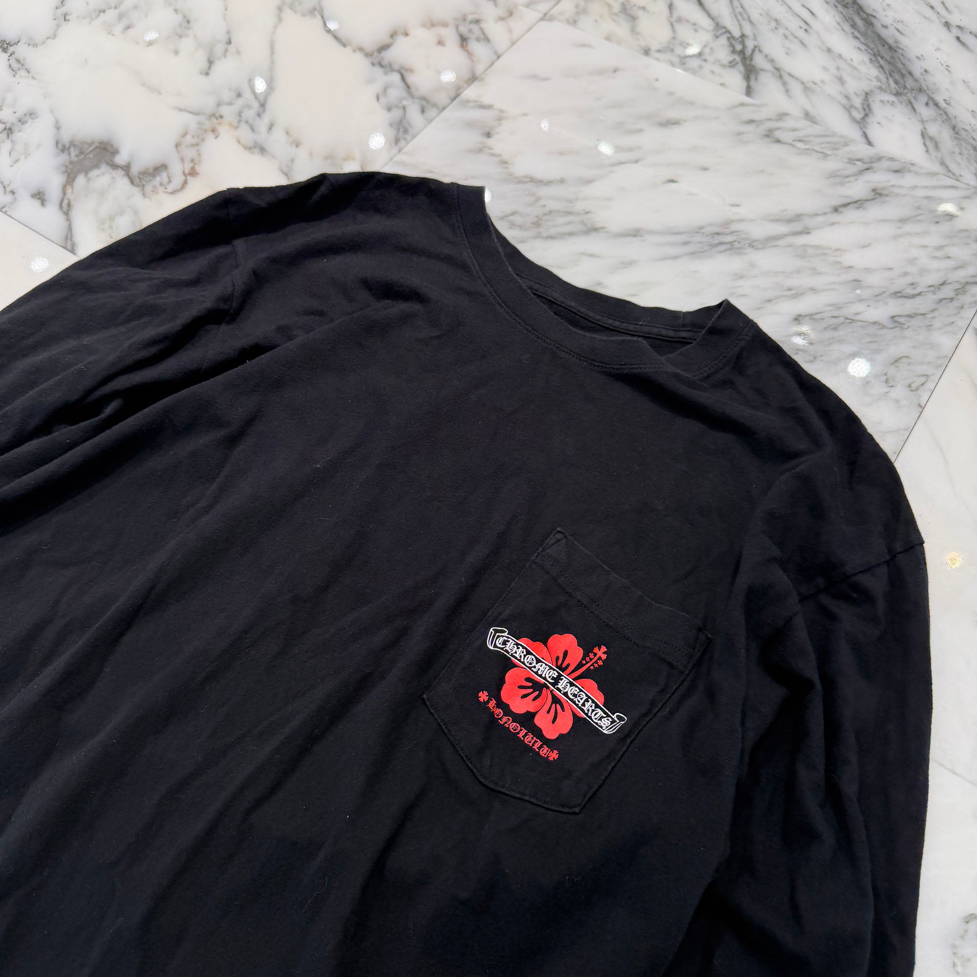 CHROME HEARTS Honolulu Limited Back Scroll Logo Long Sleeve Tee Size XL クロムハーツ ホノルル限定 バックスクロールロゴ ロングスリーブTシャツ サイズXL