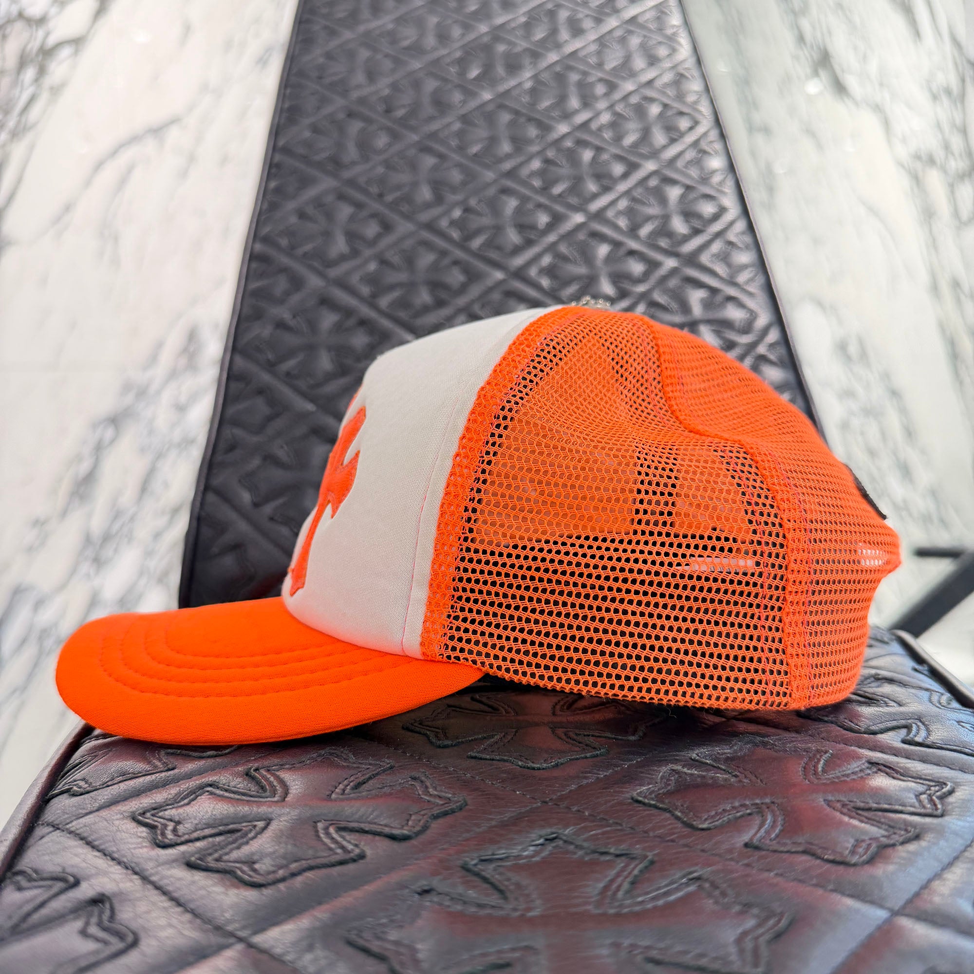 CHROME HEARTS Triple Cross Patch Trucker Cap ONE SIZE（53-60）クロムハーツ トリプルクロスパッチ トラッカーキャップ ONE SIZE（53-60）