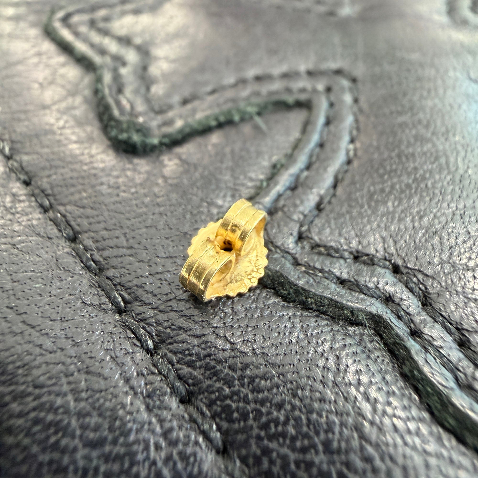 CHROME HEARTS 22K TINY E CH PLUS Earring 1 Diamond クロムハーツ 22K タイニーE CHプラス イヤリング ピアス 1ダイヤモンド