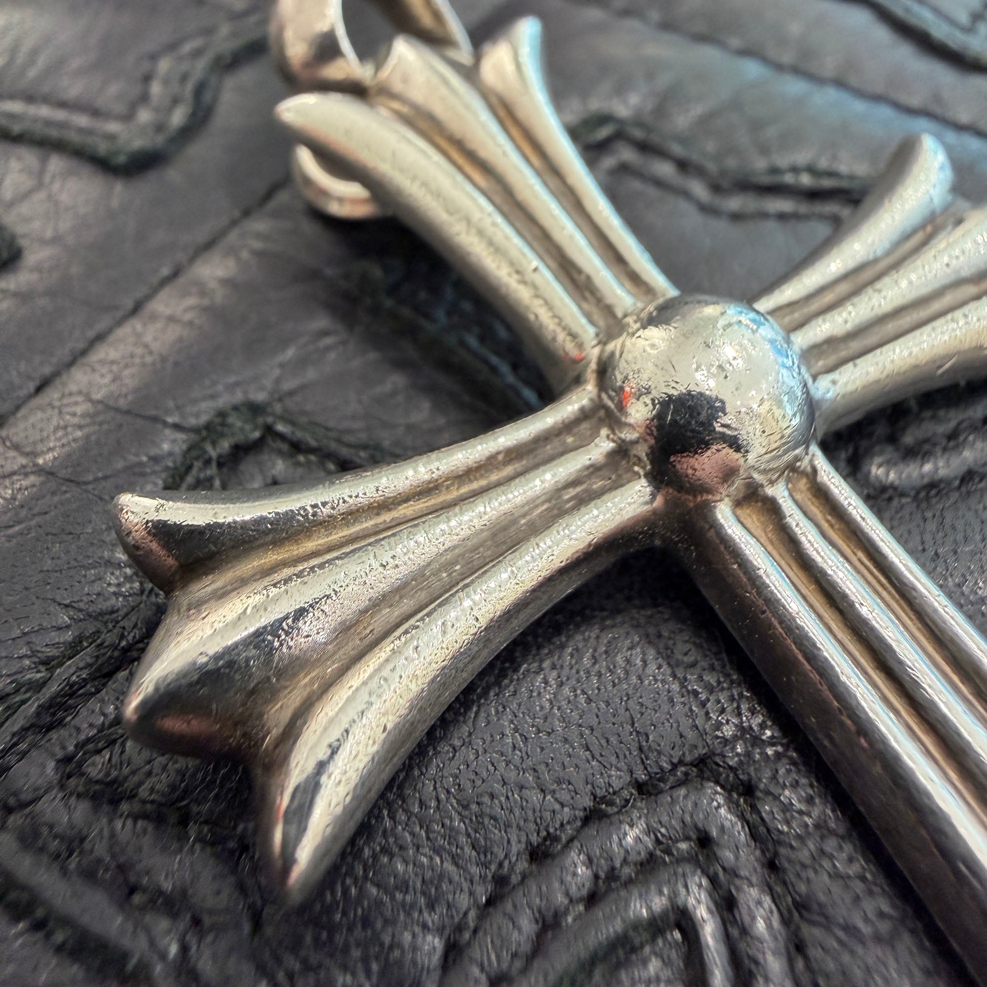 CHROME HEARTS Large Cross With Bail Pendant Top クロムハーツ ラージクロス ウィズ ベイル ペンダントトップ