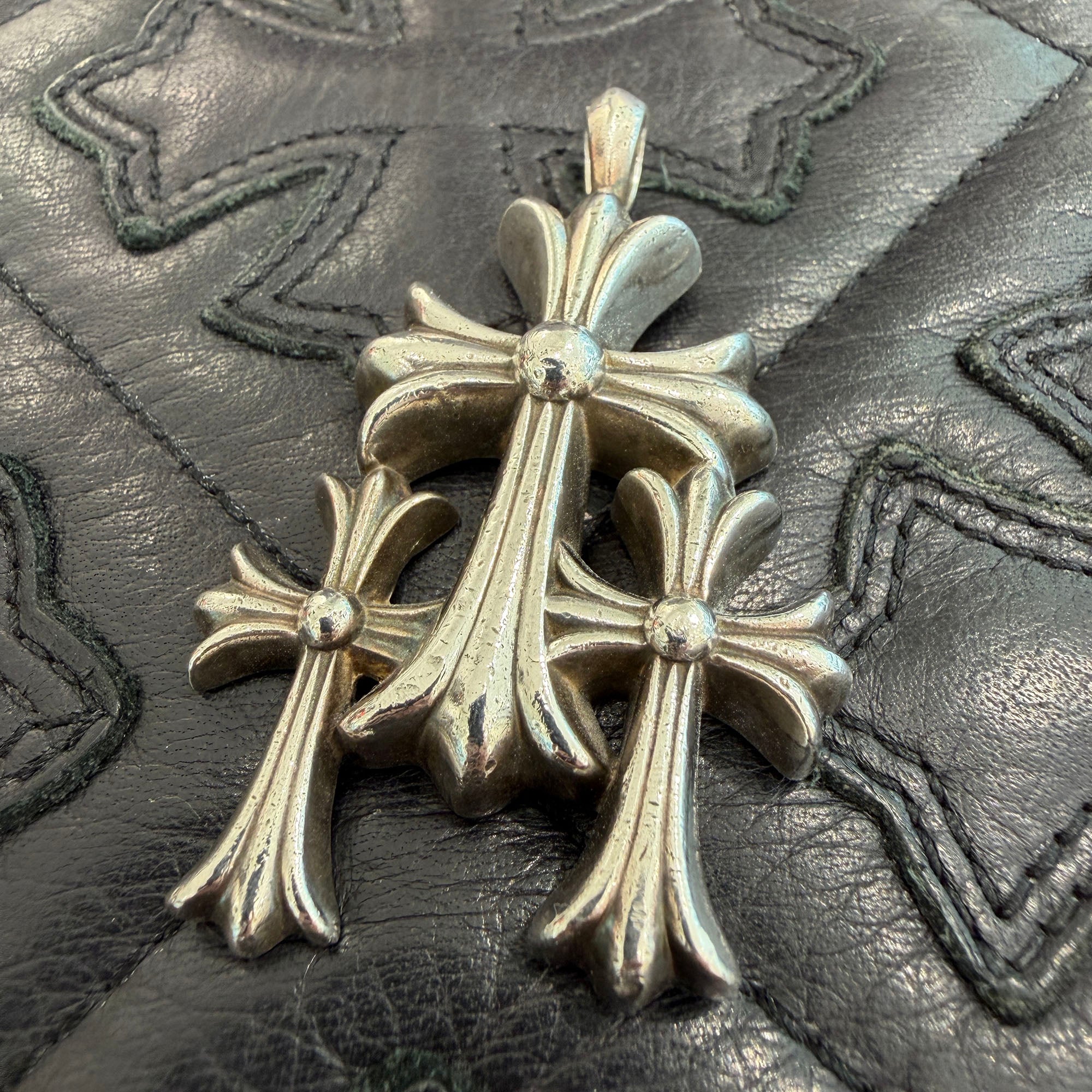 CHROME HEARTS Triple Cross Pendant Top クロムハーツ トリプルクロス ペンダントトップ