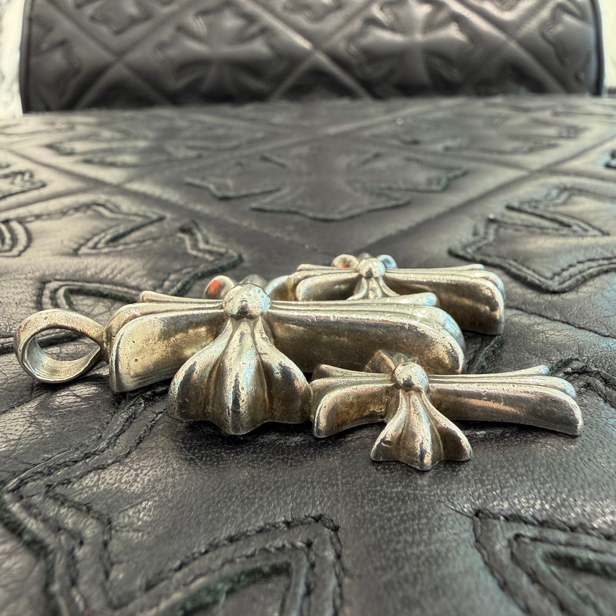 CHROME HEARTS Triple Cross Pendant Top クロムハーツ トリプルクロス ペンダントトップ