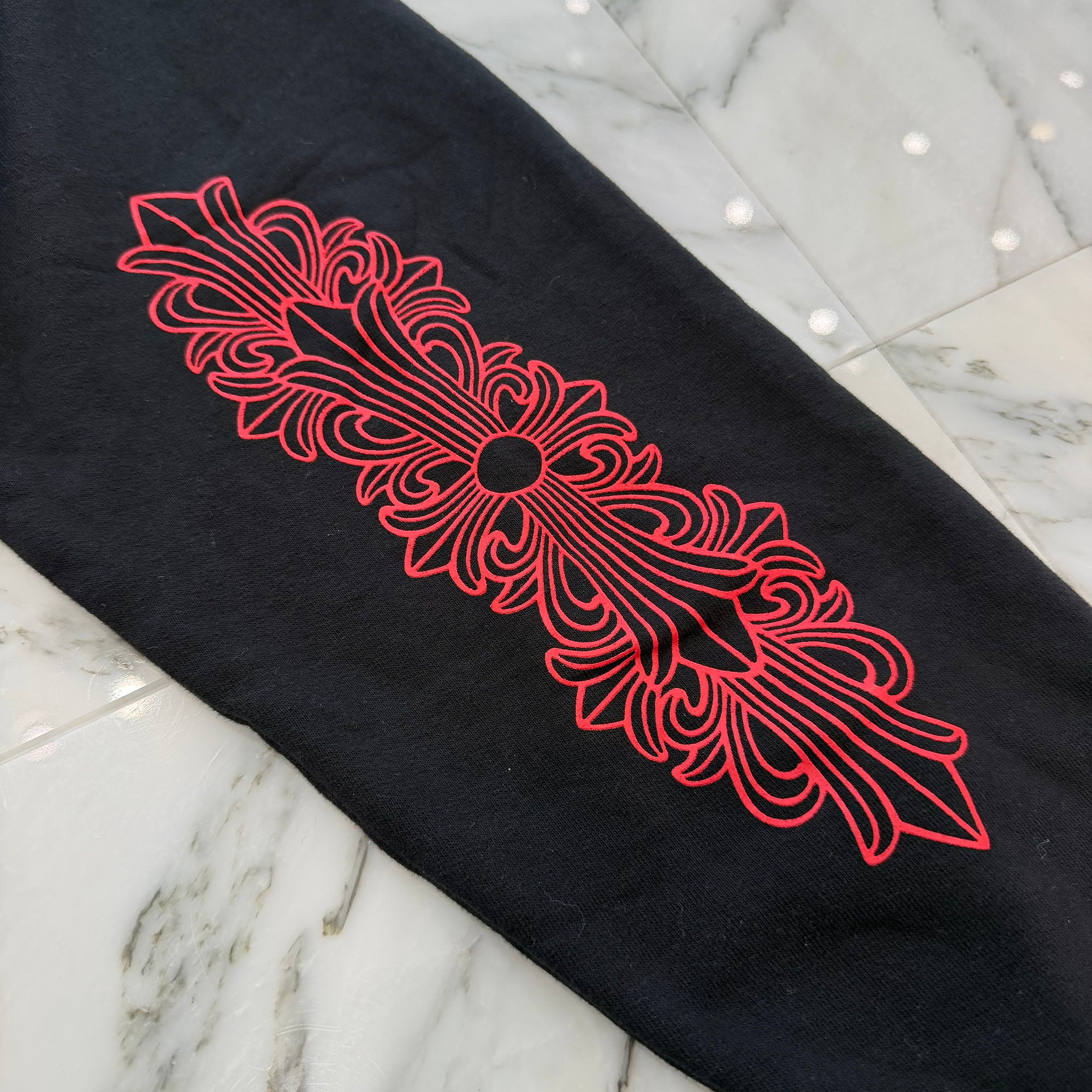 CHROME HEARTS Friends & Family Limited Floral Cross Arch Logo Pullover Hoodie Size XXL クロムハーツ フレンズアンドファミリー フローラルクロス アーチロゴ プルオーバーフーディ サイズXXL