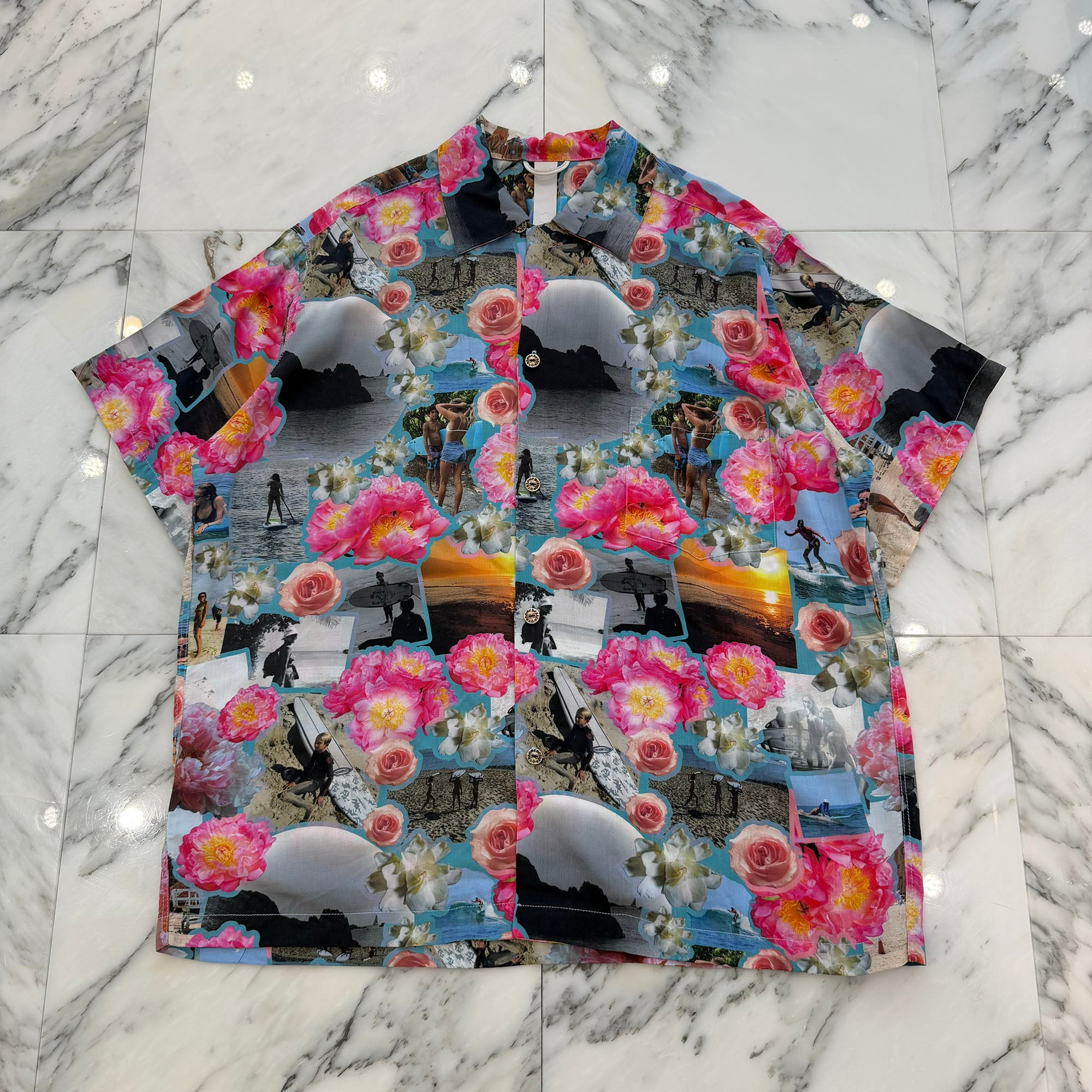 CHROME HEARTS Y NOT Multi Aloha Surf Short Sleeve Rayon Shirts Size XL クロムハーツ ワイノット マルチ アロハサーフ ショートスリーブ レーヨンシャツ サイズXL