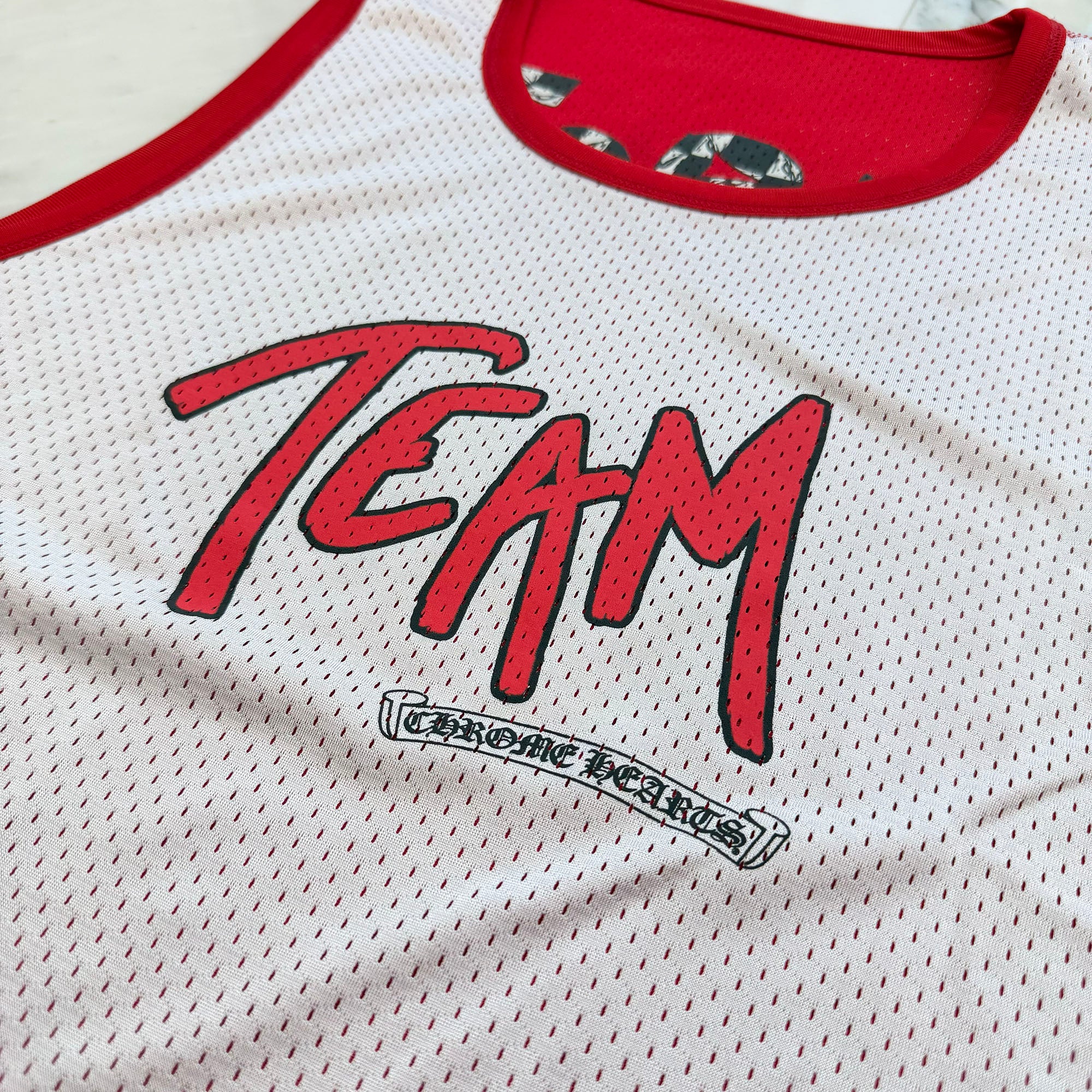 CHROME HEARTS Matty "TEAM" Mesh Warm Up Jersey Size M クロムハーツ × マッティボーイ "チーム" メッシュウォームアップジャージー サイズM