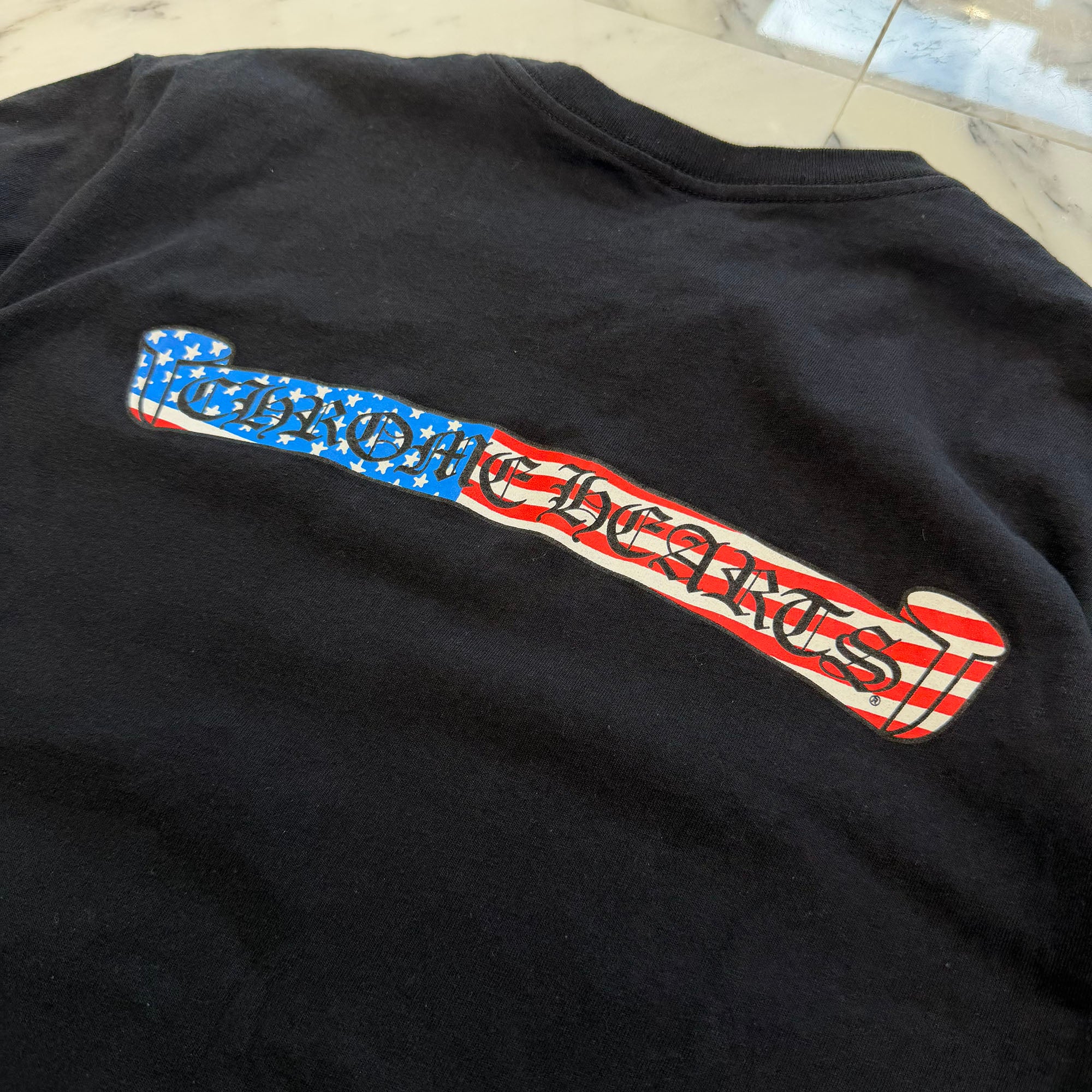 CHROME HEARTS × MATTY BOY 2021AW America Flag Back Scroll Tee Size XL クロムハーツ×マッティボーイ アメリカ国旗 バックスクロールTシャツ サイズXL