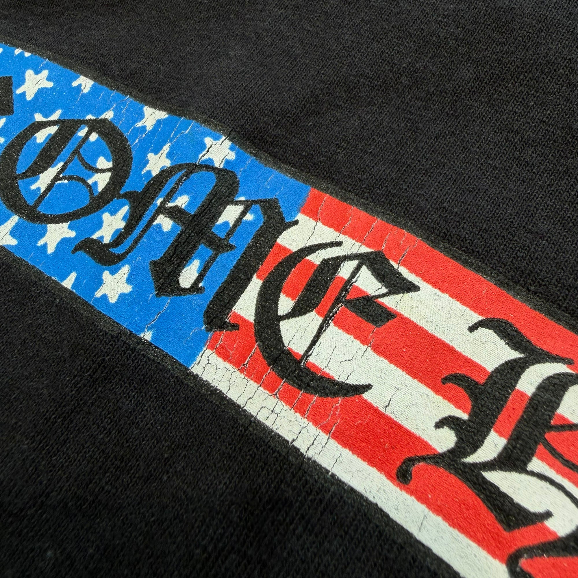 CHROME HEARTS American Flag Back Scroll Logo Label Long Sleeve Tee Size XL クロムハーツ アメリカンフラッグ バックスクロール ロゴラベル ロングスリーブ Tシャツ サイズXL