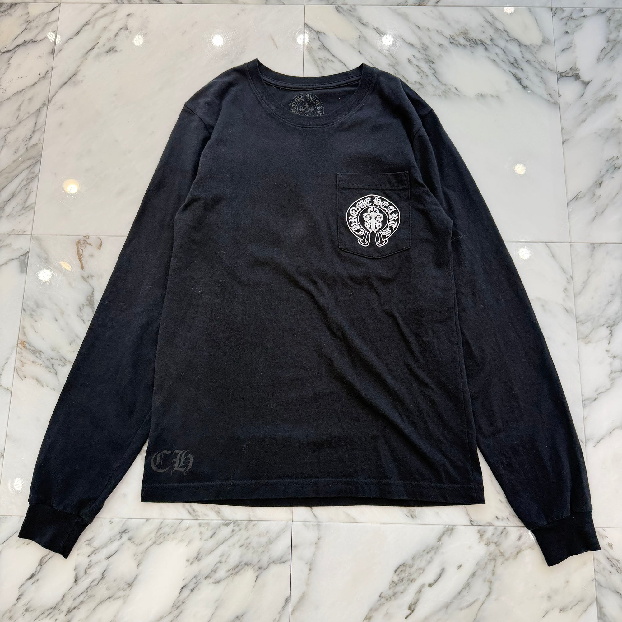CHROME HEARTS American Flag Vine Dagger Horseshoe Long Sleeve Tee Size S クロムハーツ アメリカンフラッグ ヴァインダガーホースシュー ロングスリーブTシャツ サイズS