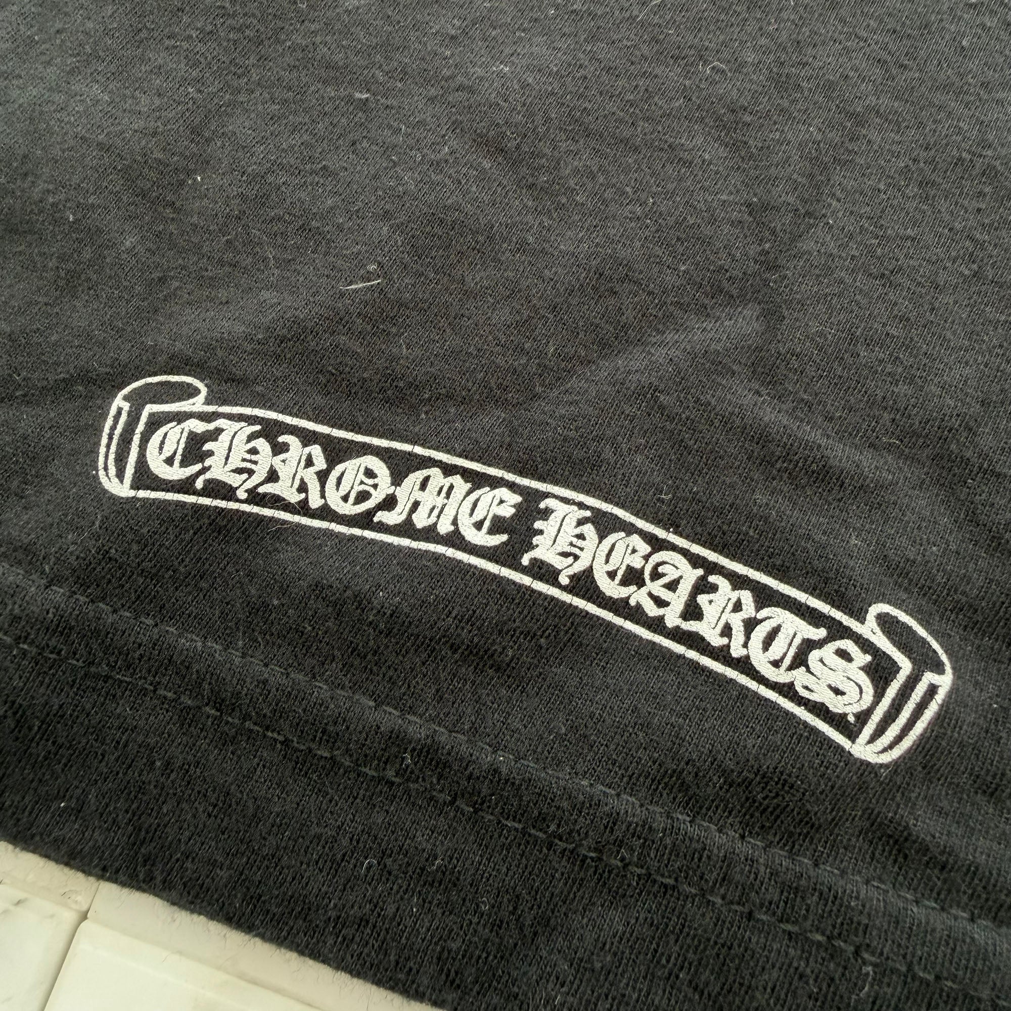 CHROME HEARTS Back Floral Cross Long Sleeve Tee Size M クロムハーツ バック フローラルクロス ロングスリーブTシャツ サイズM
