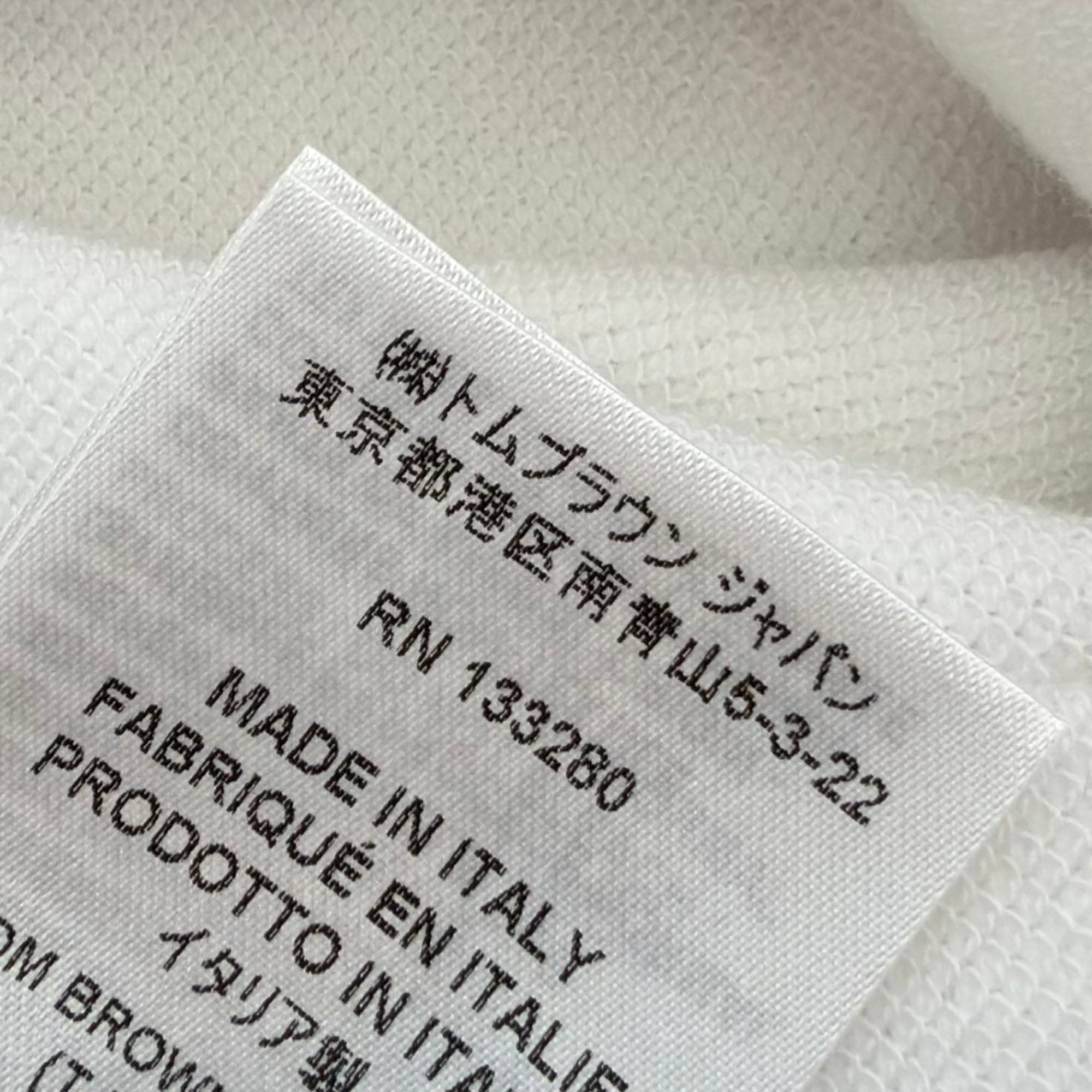 THOM BROWNE 2025SS Tricolor Cotton Short Sleeve Tee FJS193A-J0185-100 Size 40 トムブラウン トリコロール コットン ショートスリーブTシャツ サイズ40