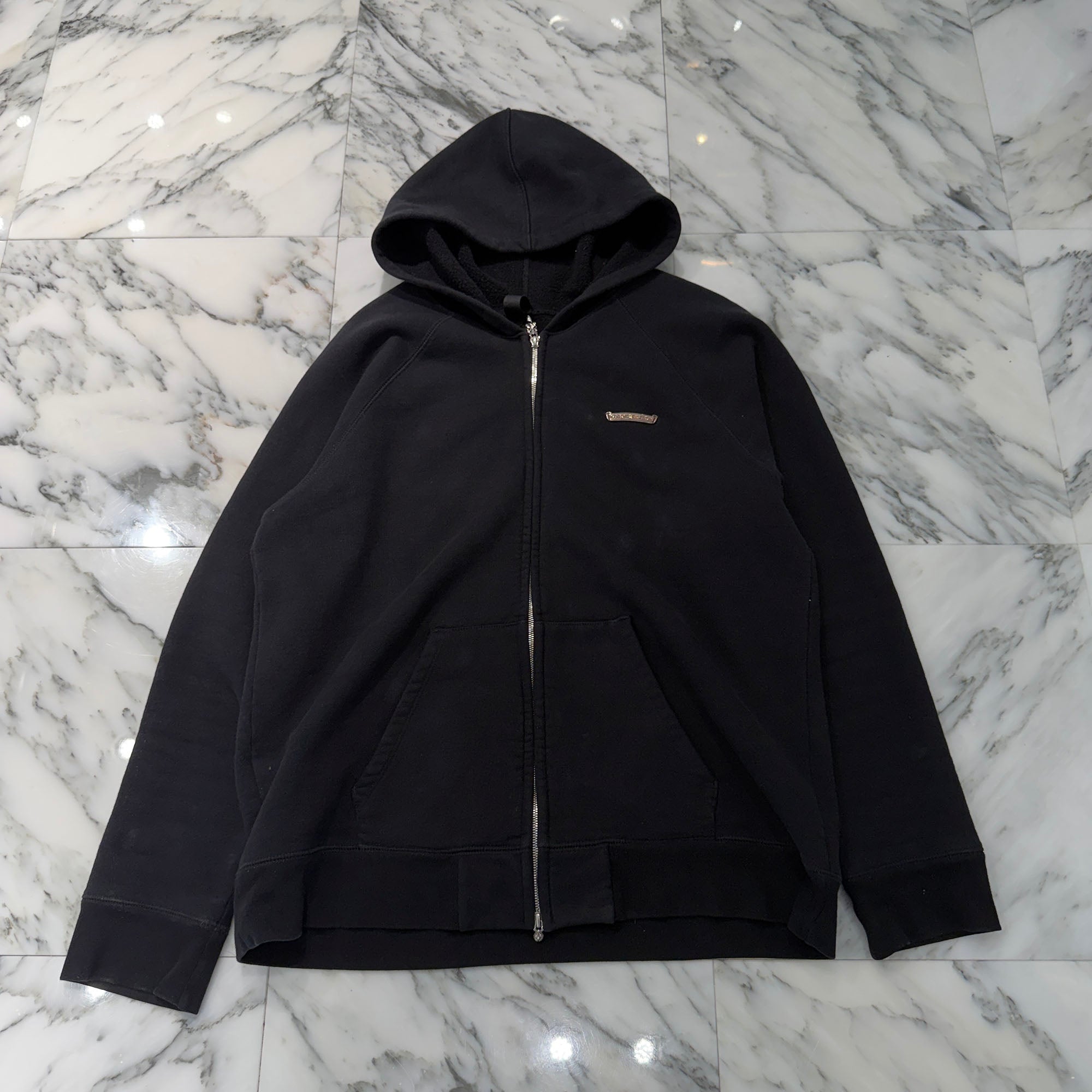 CHROME HEARTS King Taco 3 Cemetery Cross Embroidery Zip Up Hoodie Size XL クロムハーツ キングタコ 3セメタリークロス刺繍 ジップアップフーディー サイズXL