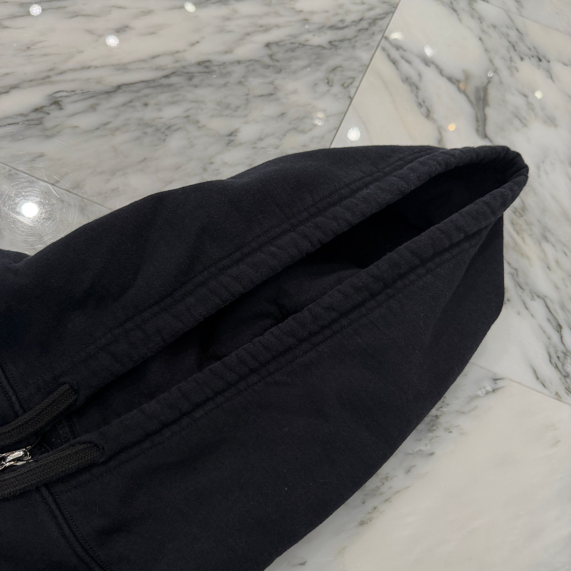 CHROME HEARTS Vertical Logo Thermal Zip Up Hoodie Size L クロムハーツ ヴァーティカル ロゴ サーマル ジップアップフーディー サイズL