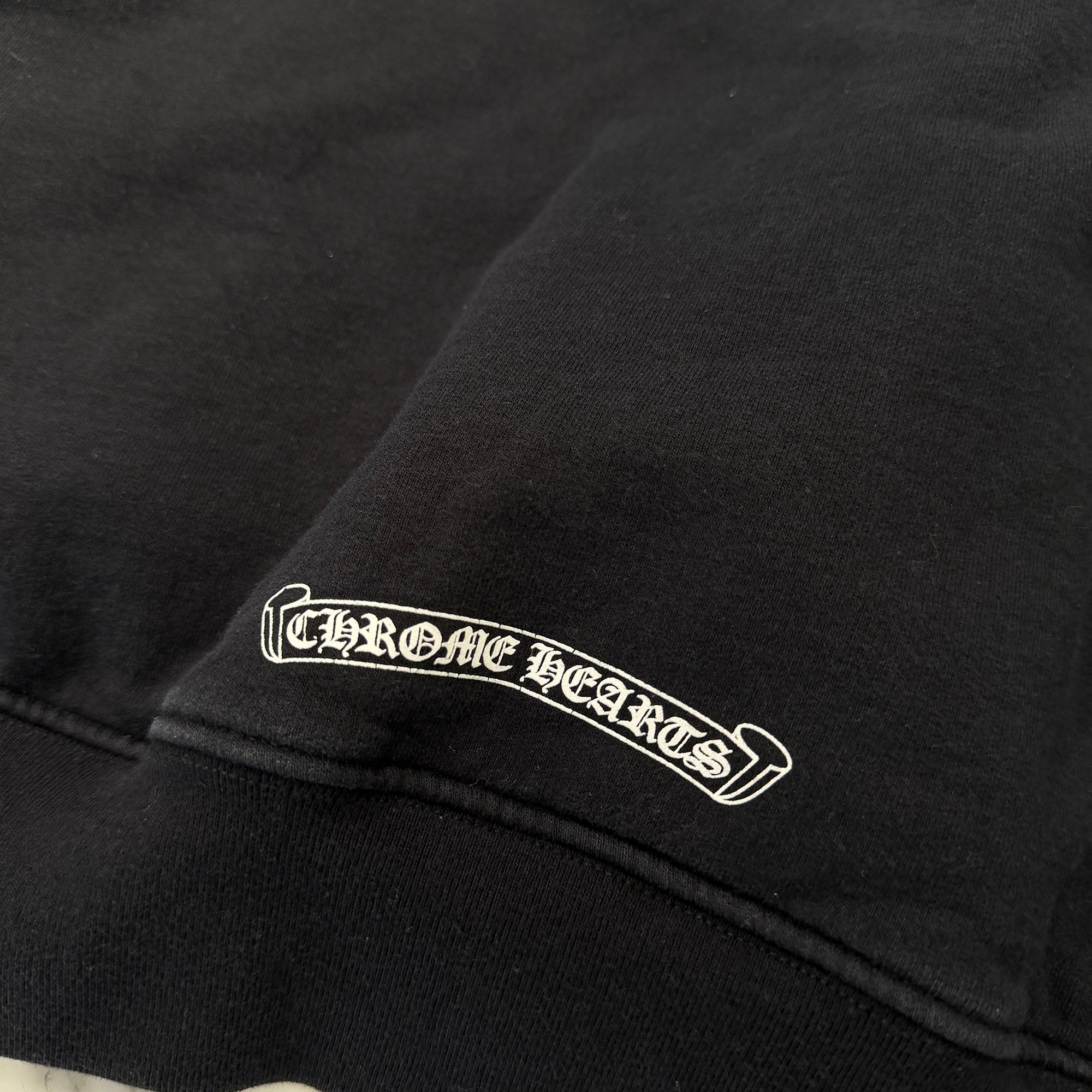 CHROME HEARTS Vertical Logo Thermal Zip Up Hoodie Size L クロムハーツ ヴァーティカル ロゴ サーマル ジップアップフーディー サイズL