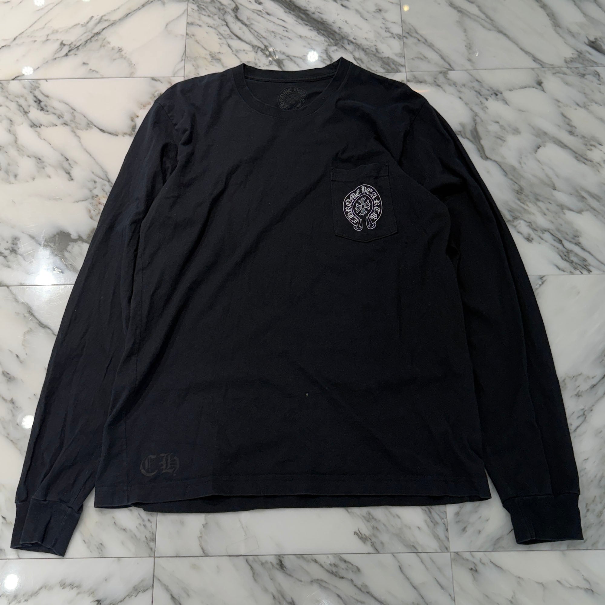 CHROME HEARTS Paris Limited Floral Cross 18 Avenue Long Sleeve Tee Size XL クロムハーツ パリ限定 フローラルクロス 18アヴェニュー ロングスリーブ Tシャツ サイズXL