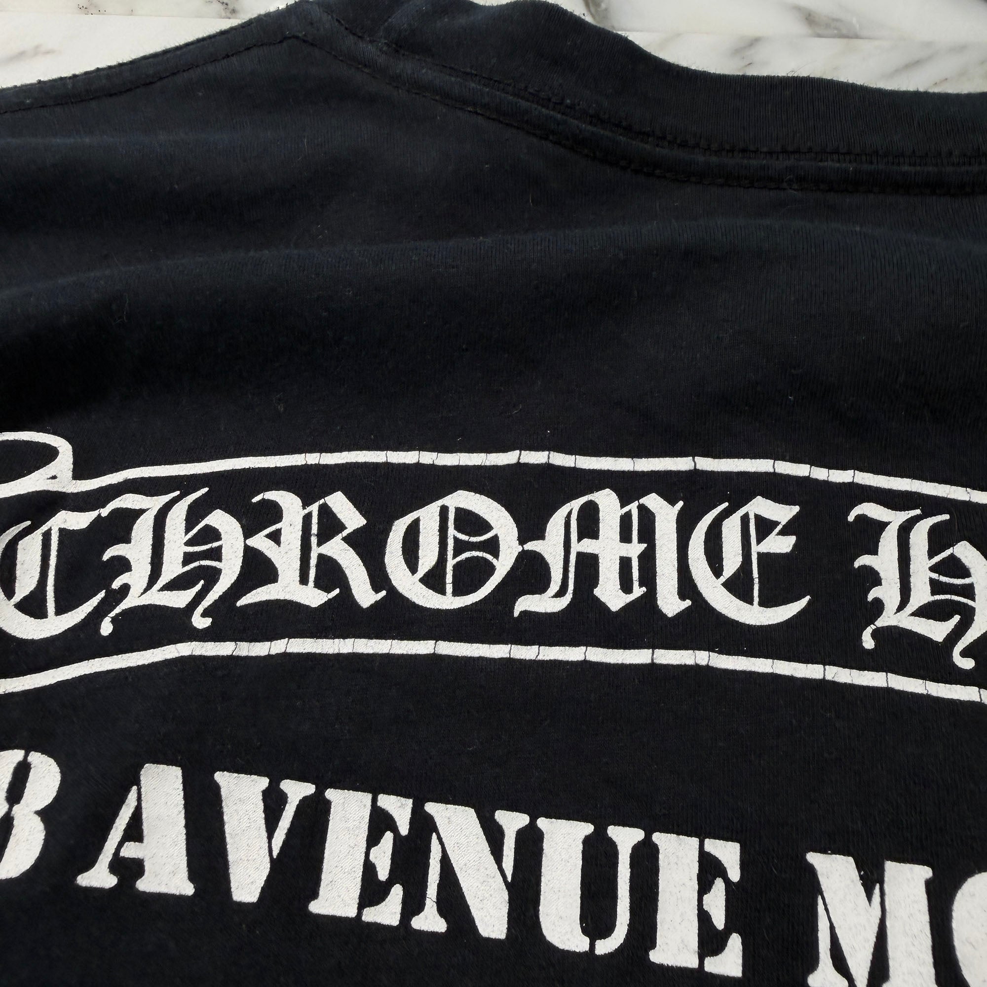 CHROME HEARTS Paris Limited Floral Cross 18 Avenue Long Sleeve Tee Size XL クロムハーツ パリ限定 フローラルクロス 18アヴェニュー ロングスリーブ Tシャツ サイズXL