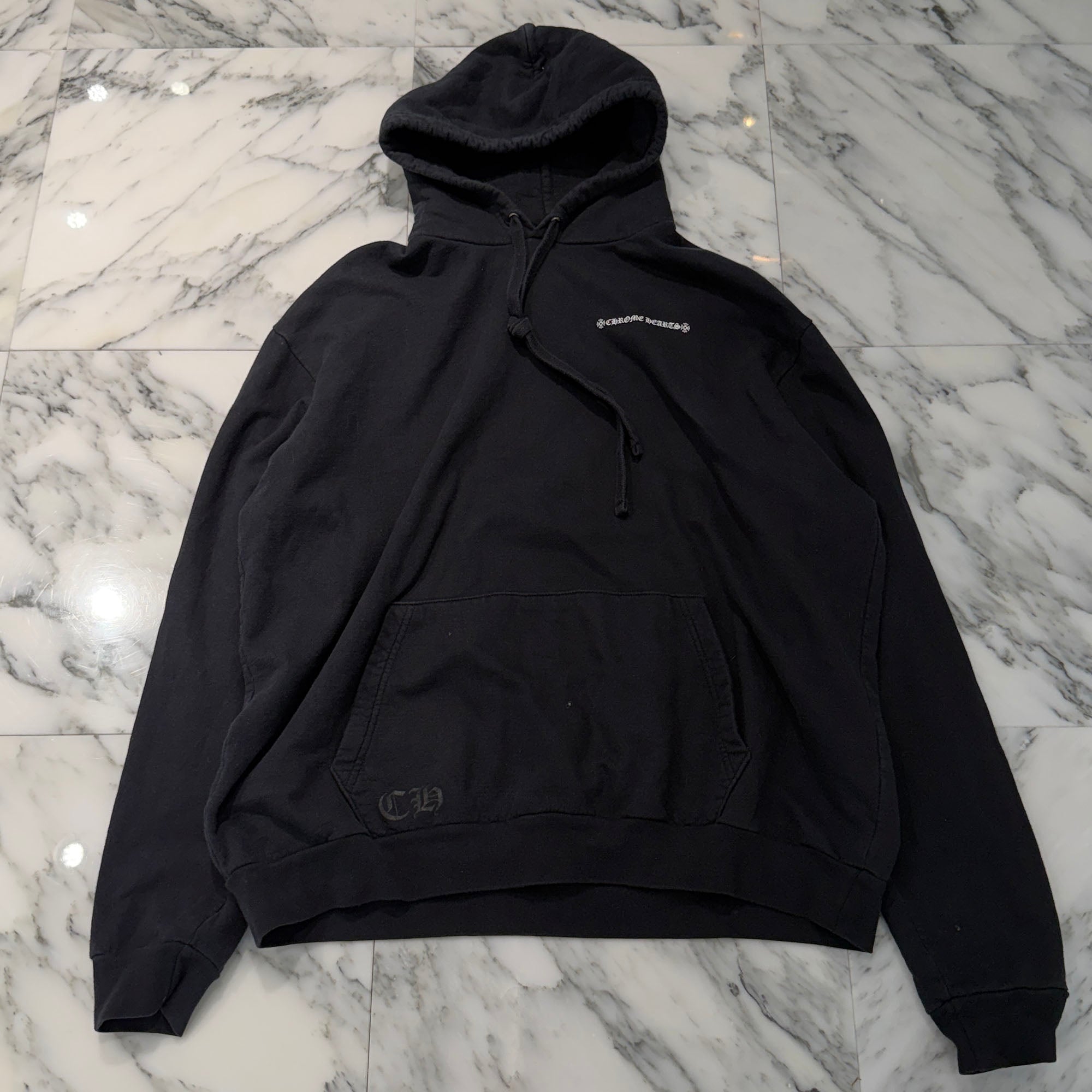 CHROME HEARTS Cross Tire Track Pullover Hoodie Size XL クロムハーツ クロス タイヤトラック プルオーバーフーディー サイズXL