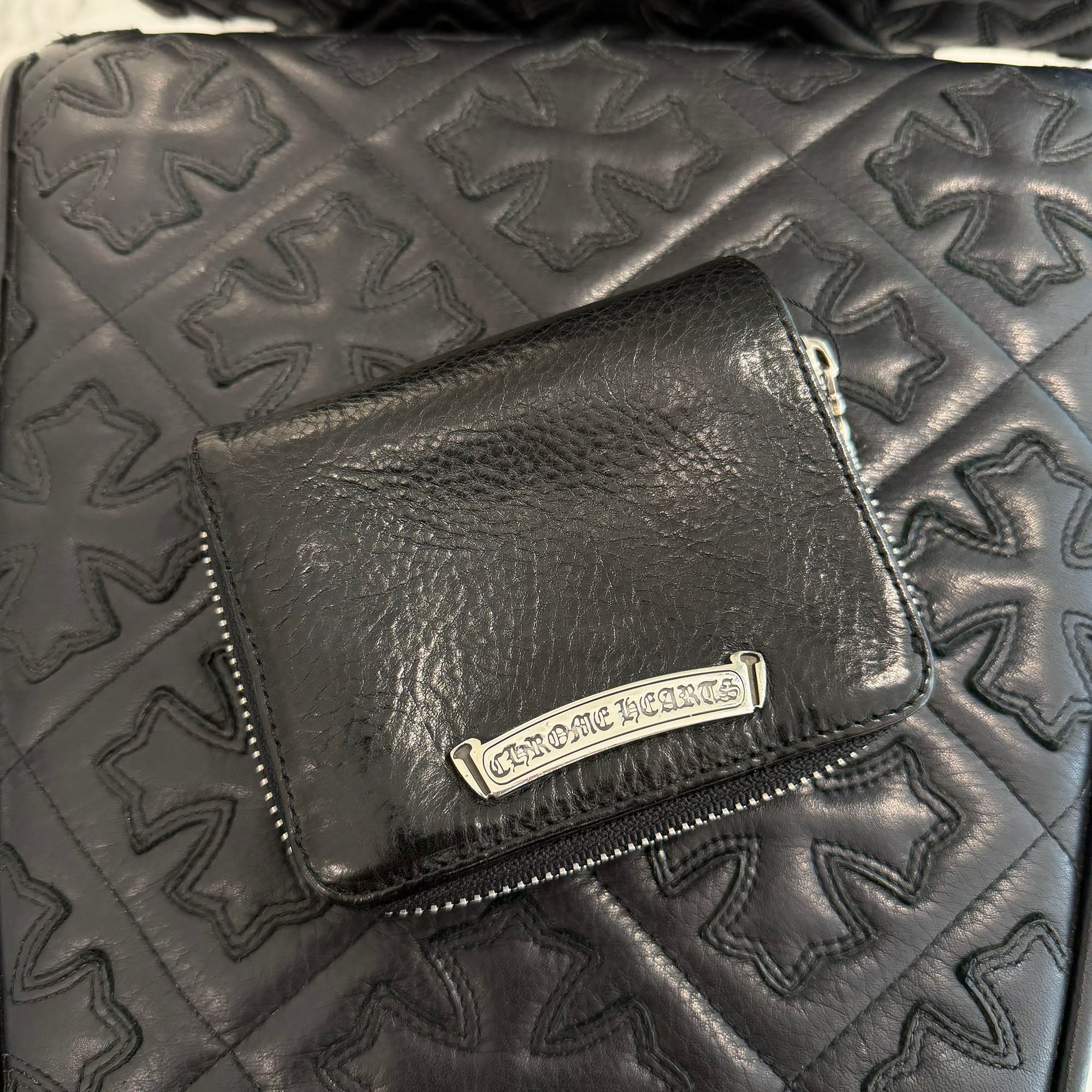 CHROME HEARTS Square Zip Bill Wallet クロムハーツ スクエアジップ ビルウォレット