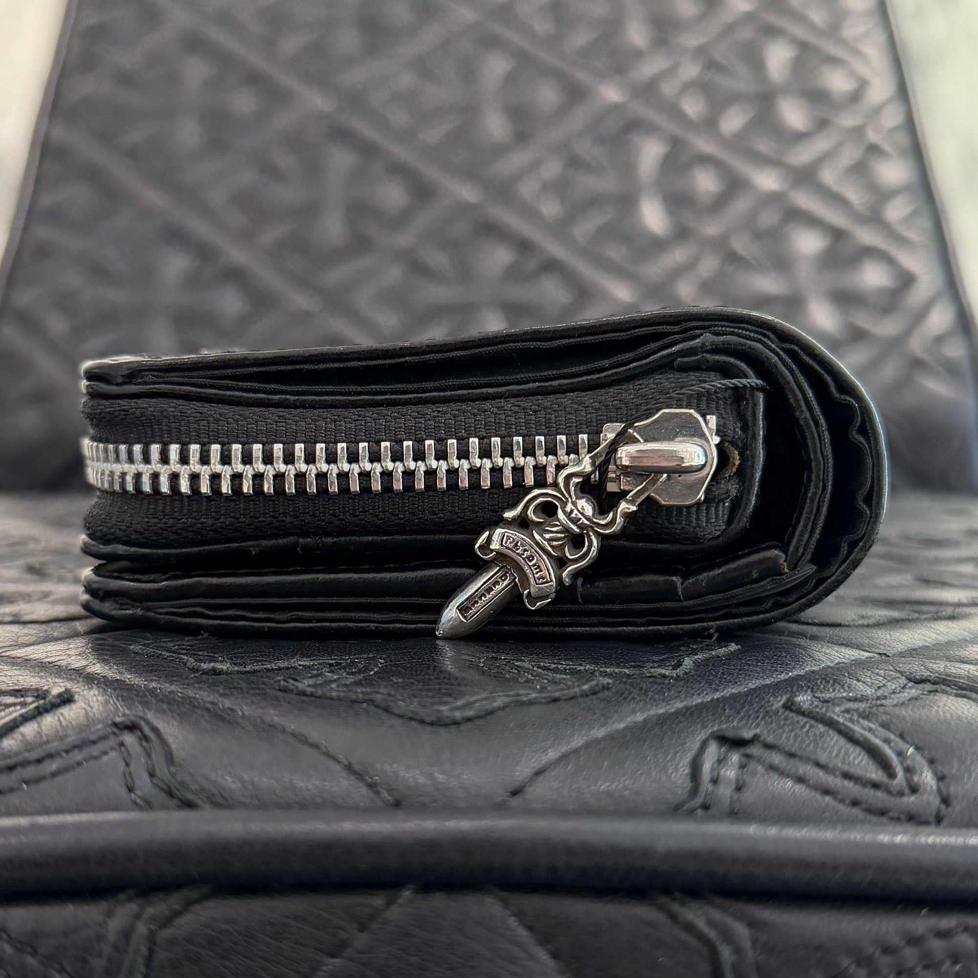 CHROME クロムハーツ HEARTS Wallet スクエア Square Bill Zip ZIP SQ 