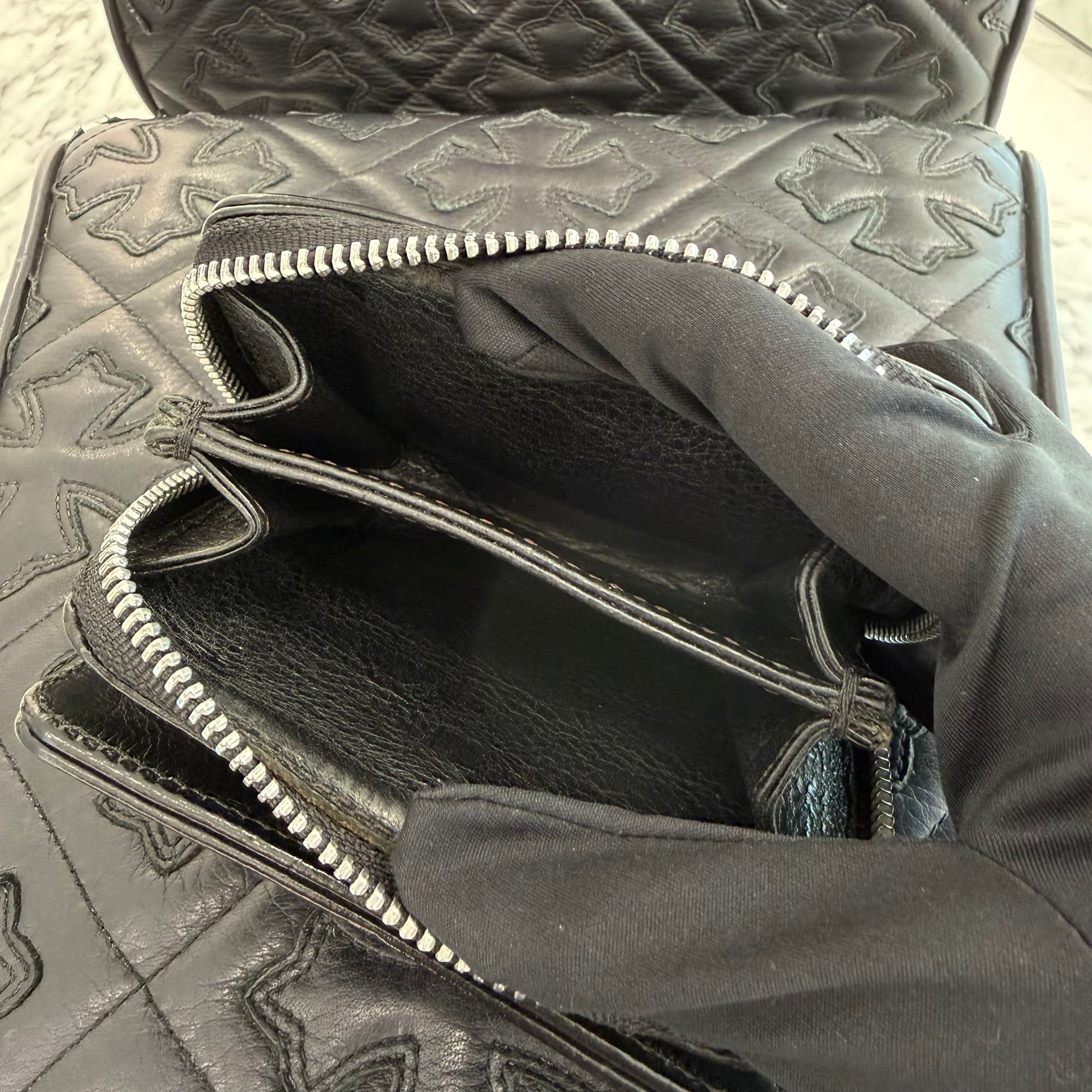 CHROME HEARTS Square Zip Bill Wallet クロムハーツ スクエアジップ ビルウォレット