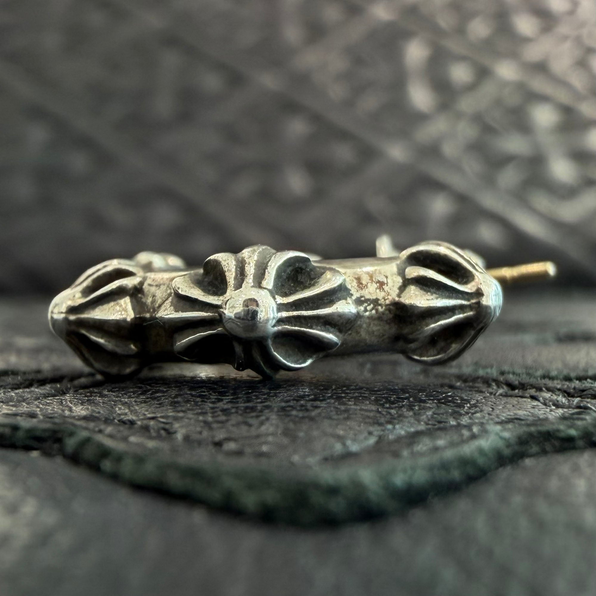 CHROME HEARTS CH CROSS HOOP Earring クロムハーツ CHクロス フープ イヤリング ピアス