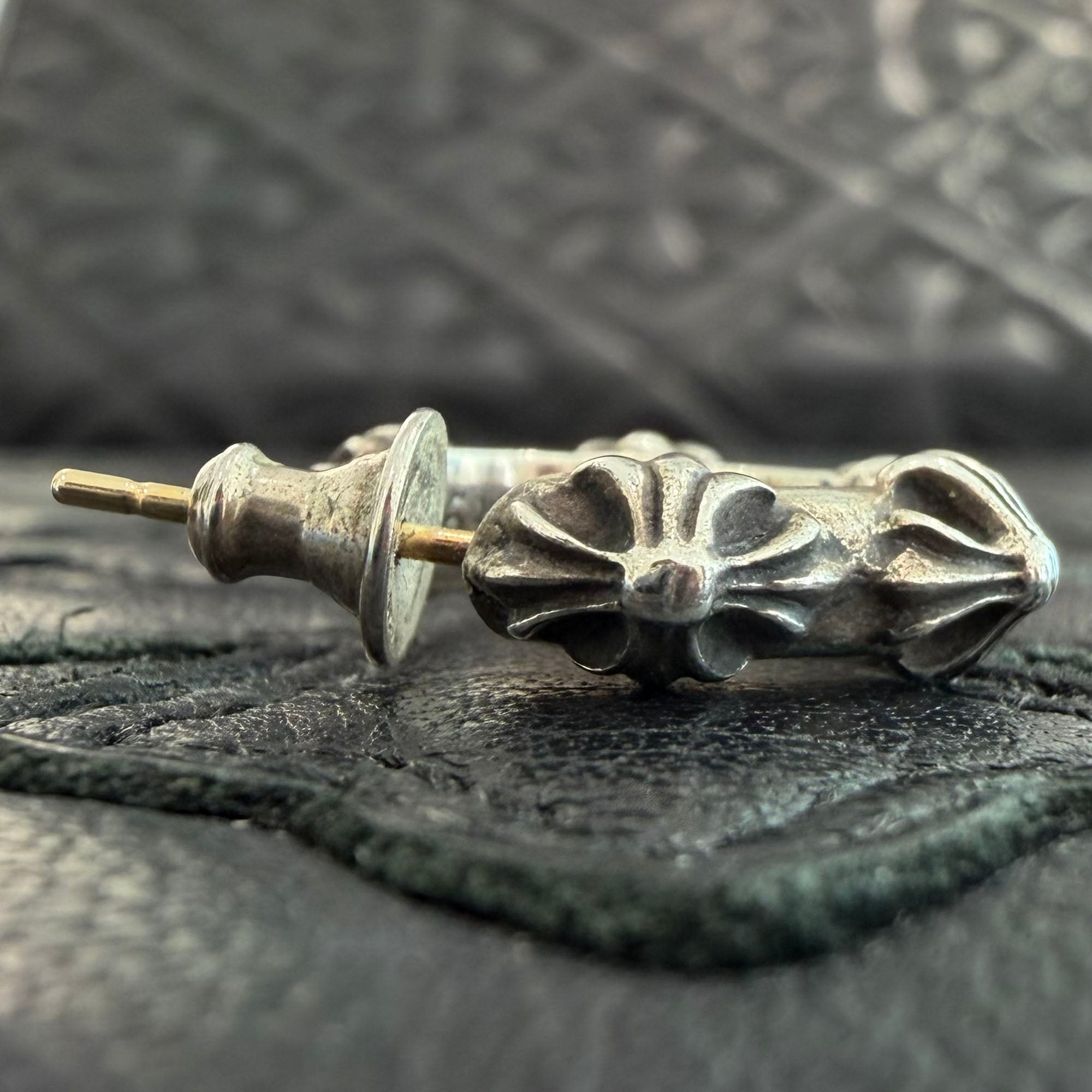 CHROME HEARTS CH CROSS HOOP Earring クロムハーツ CHクロス フープ イヤリング ピアス