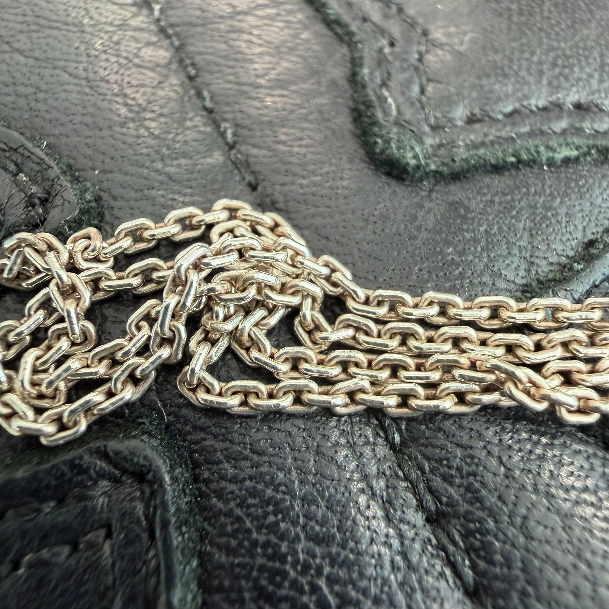 Tiffany Co. Hard Wear Large Double Link Pendant Necklace 63104337 Size 16 Inch ティファニー ハード ウェア ラージダブル リンク ペンダント ネックレス サイズ16インチ