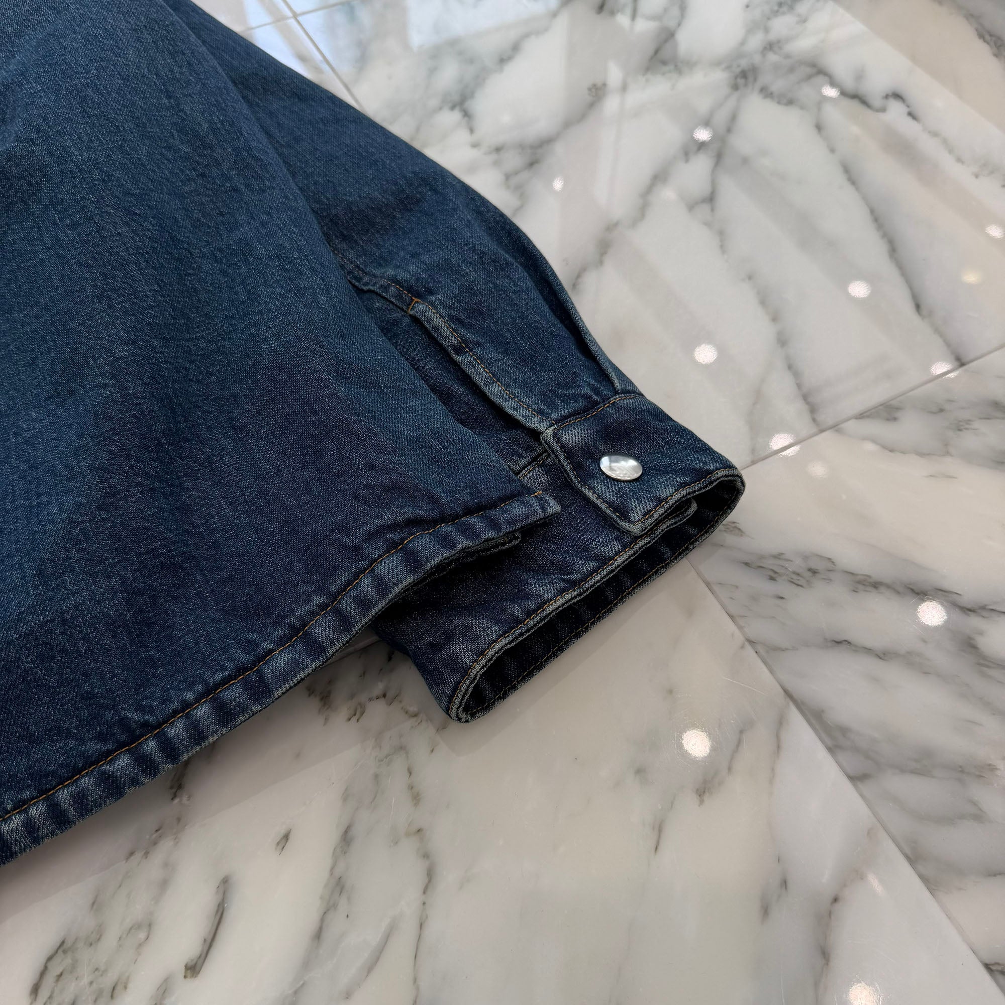 MIU MIU 2024AW Corduroy Trimmed Denim Down Jacket GWB234 S000 1575 Size 44 ミュウミュウ コーデュロイ トリム デニム ダウンジャケット サイズ44
