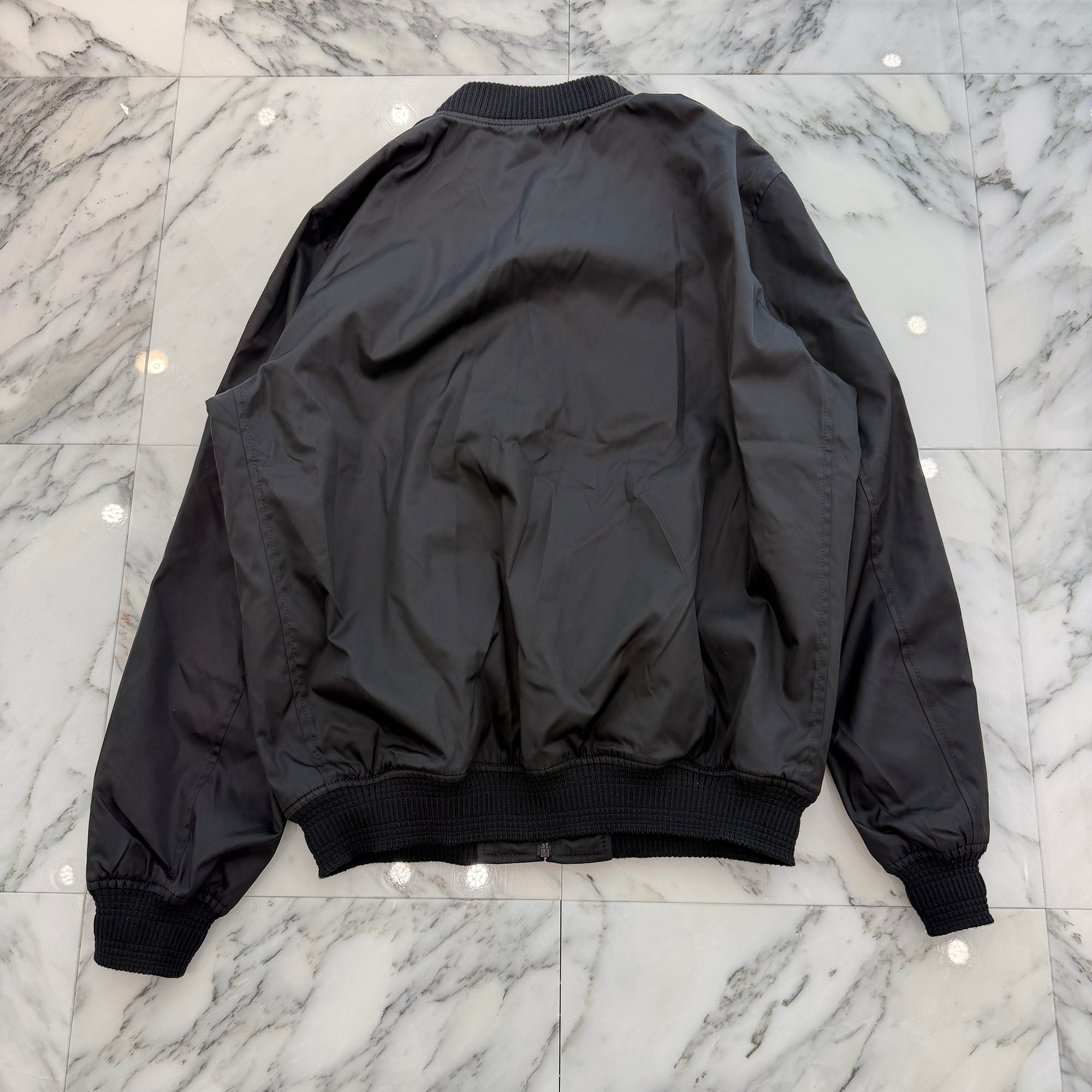 PRADA 2023AW Triangle Logo Plate Nylon Bomber Jacket SGH038 RWMO 1WQ8 Size 56 プラダ トライアングルロゴ プレート ナイロン ボンバージャケット サイズ56
