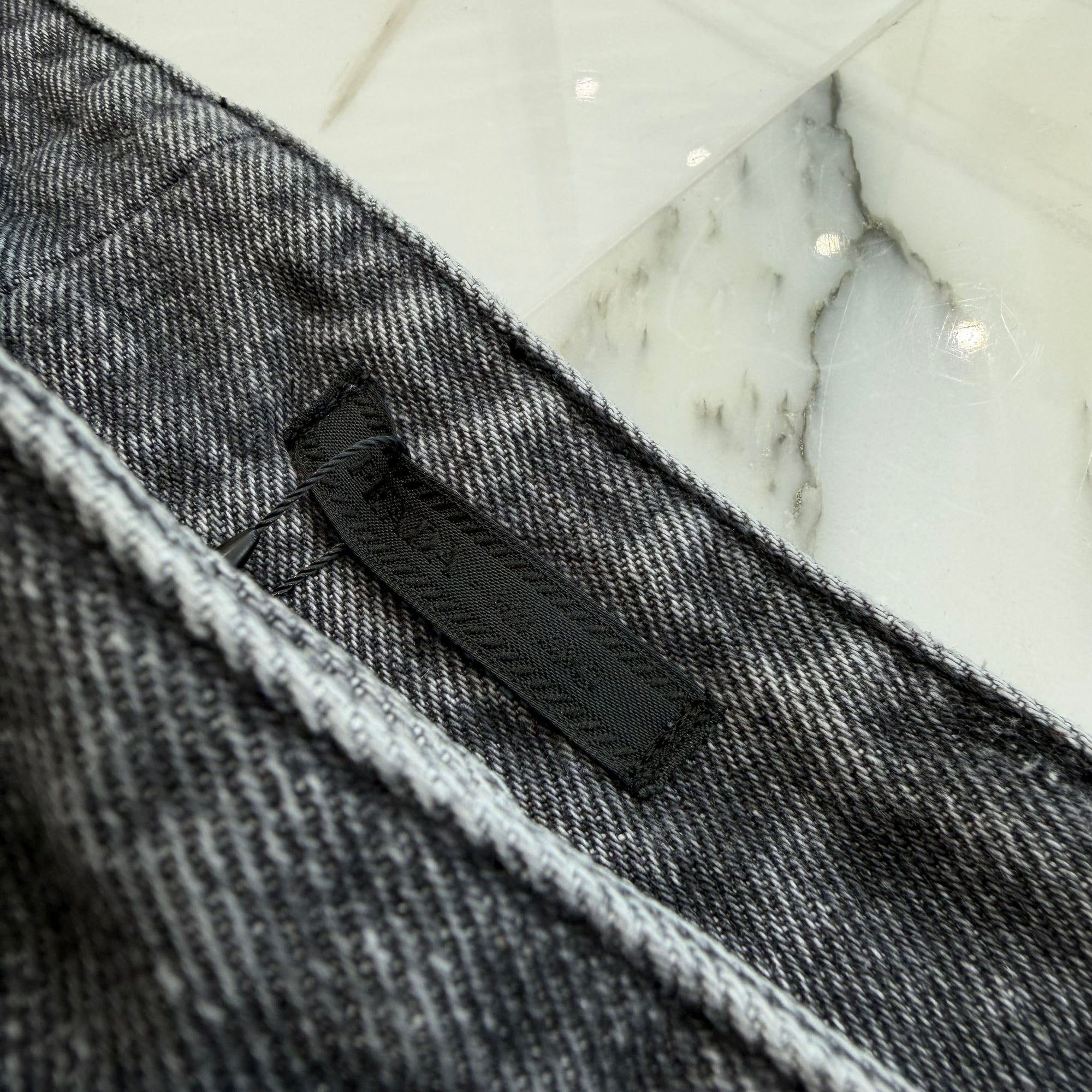 PRADA 2023AW Triangle Logo Plate Denim Cargo Pants GEP362 S232 13B4 Size 50 プラダ トライアングルロゴプレート デニムカーゴパンツ サイズ50