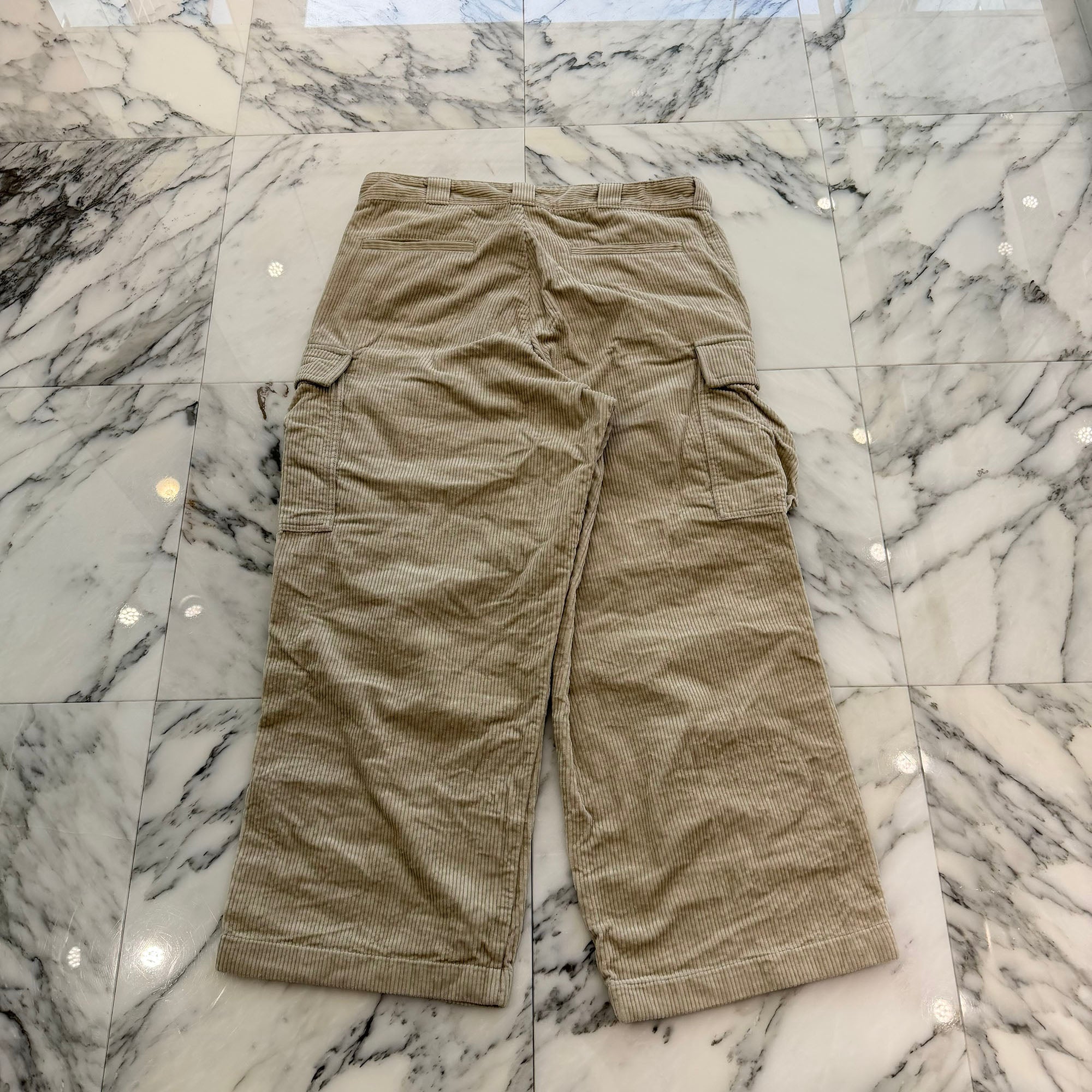 PRADA 2023AW Triangle Logo Plate Corduroy Cargo Pants SPH286 S222 1RL7 Size L プラダ トライアングルロゴプレート コーデュロイ カーゴパンツ サイズL